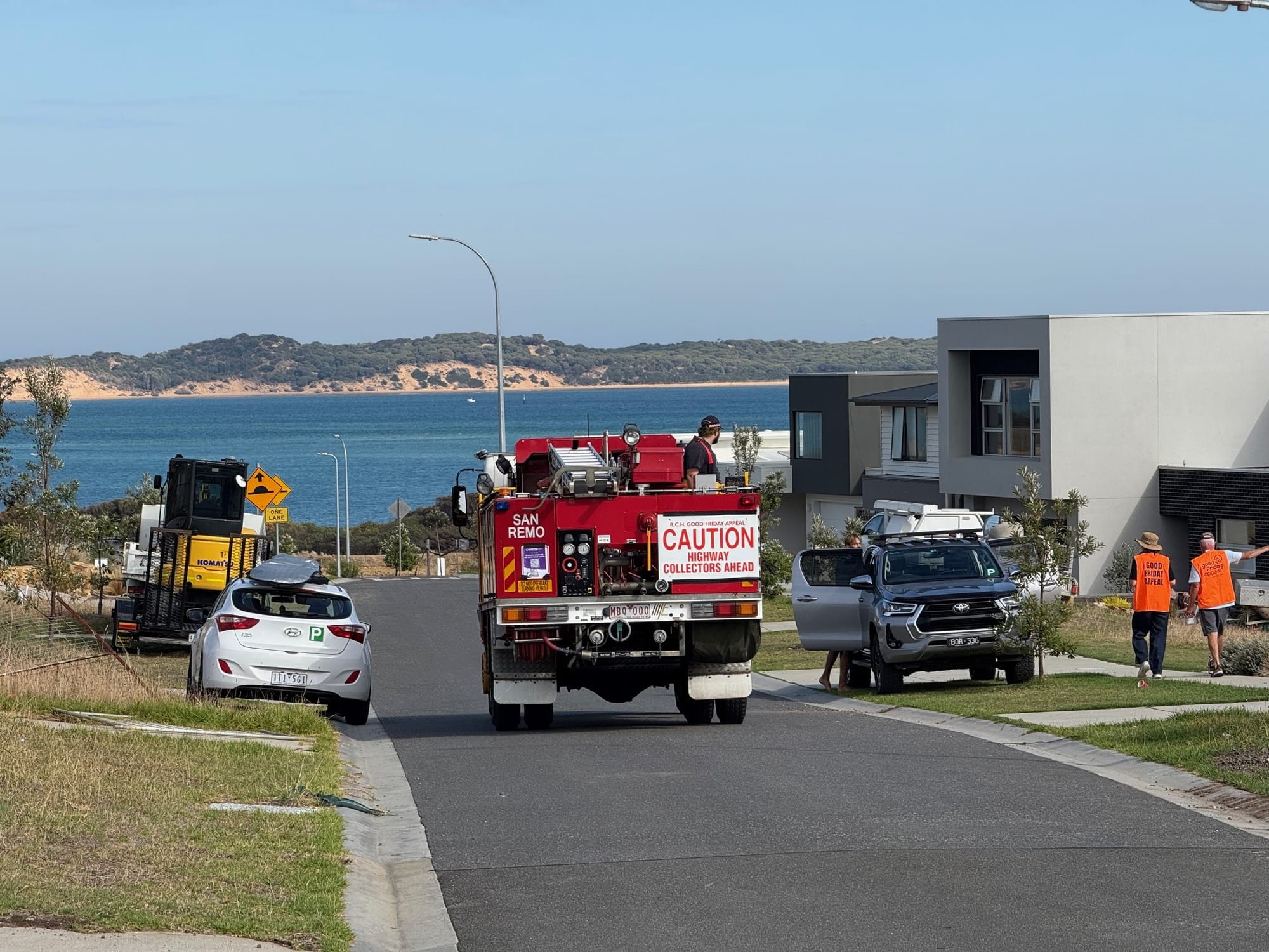 The San Remo Fire Brigade covered every street in town during their annual Royal Children’s Hospital Appeal on Good Friday.
