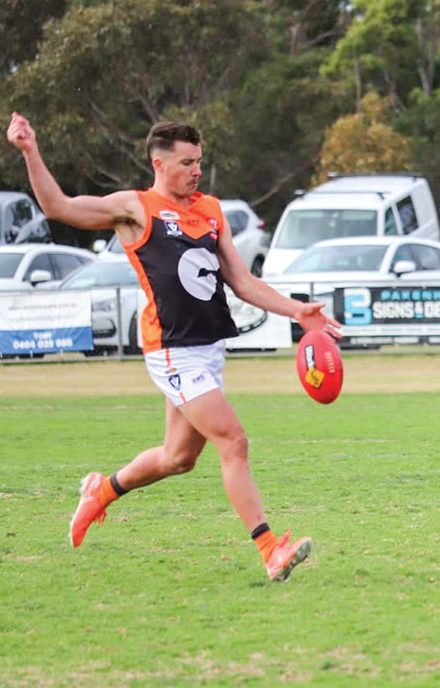 Jayden Deas kicked one goal for Korumburra-Bena on Saturday.