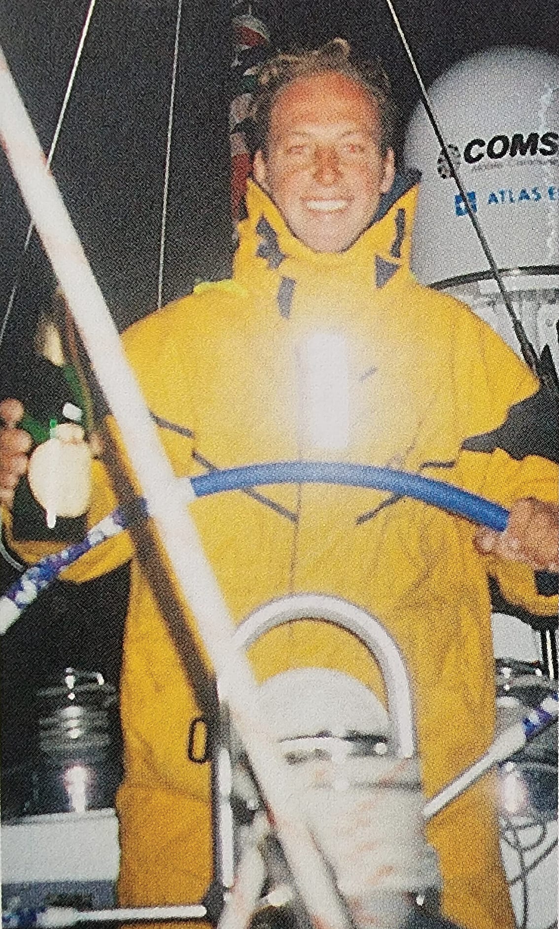 Celebrating reaching the South Magnetic Pole with champagne – no ice.