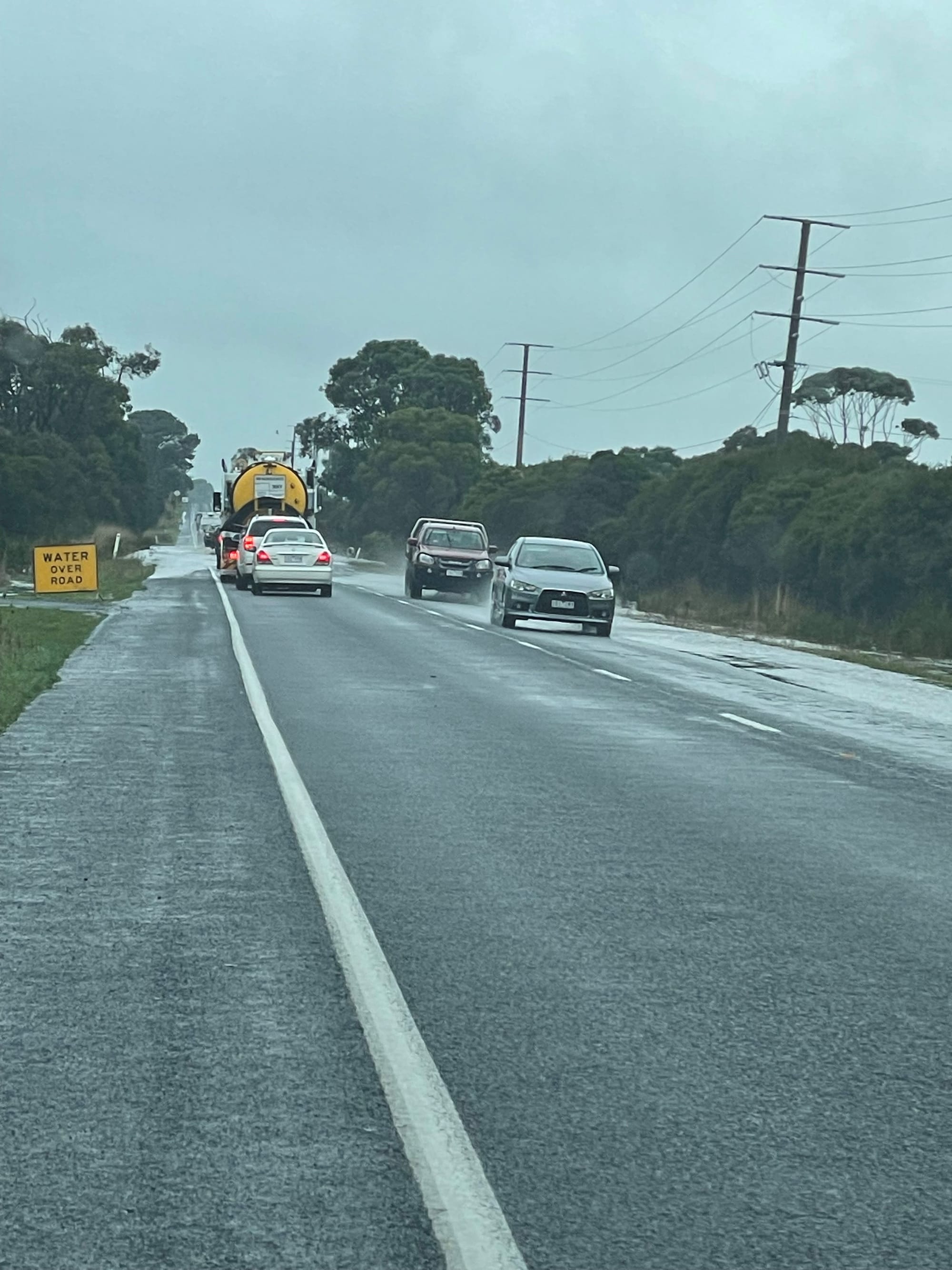 Constant rain prompts road flooding warning