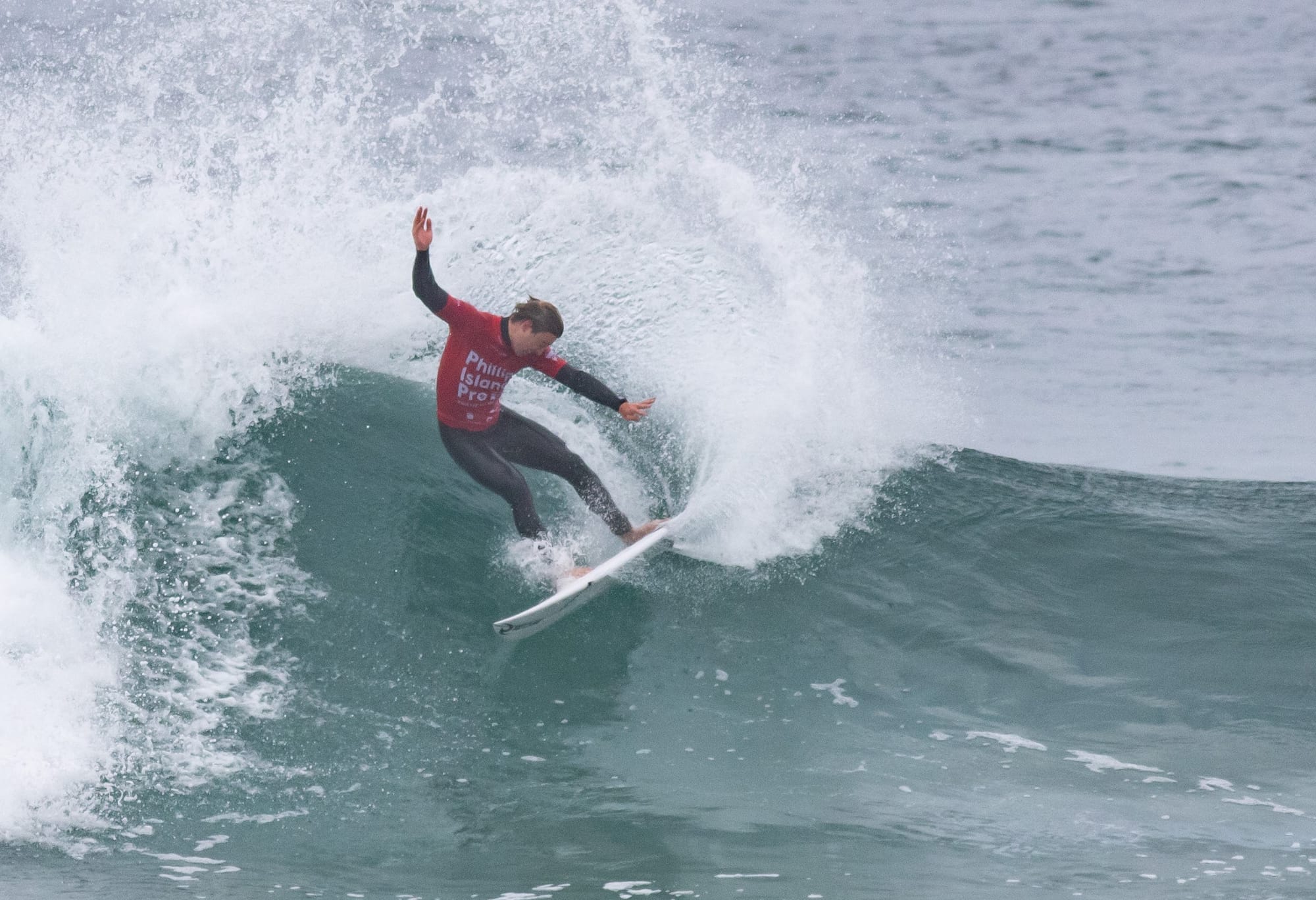 Ultimate Island Pro winner cuts back in great Cape Woolamai conditions on finals day Saturday. Images courtesy of Liam Robertson Surfing Victoria.
