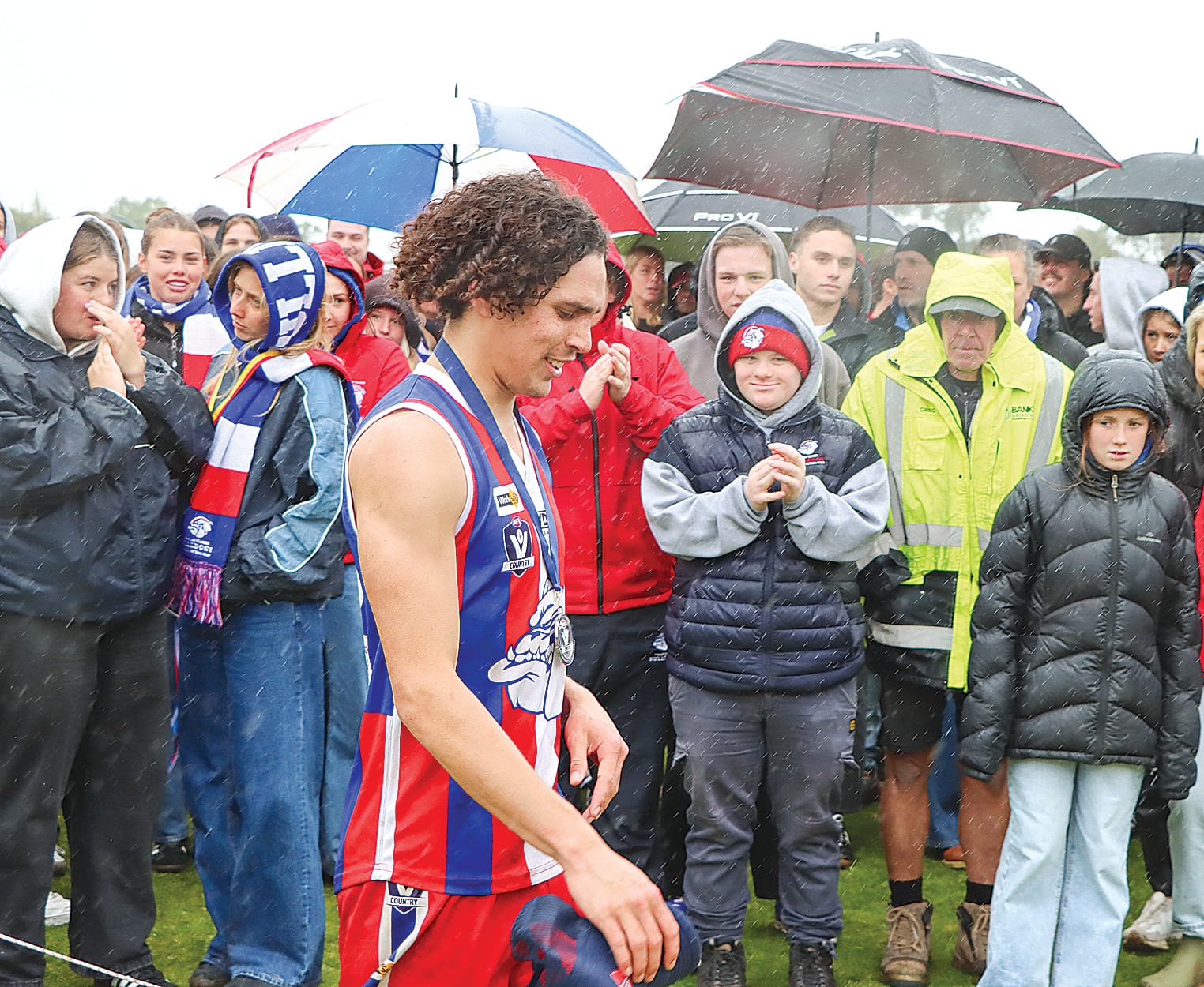 James Lewis was best on ground, helping guide Phillip Island to victory in the Under 18s Grand Final. A33_3824