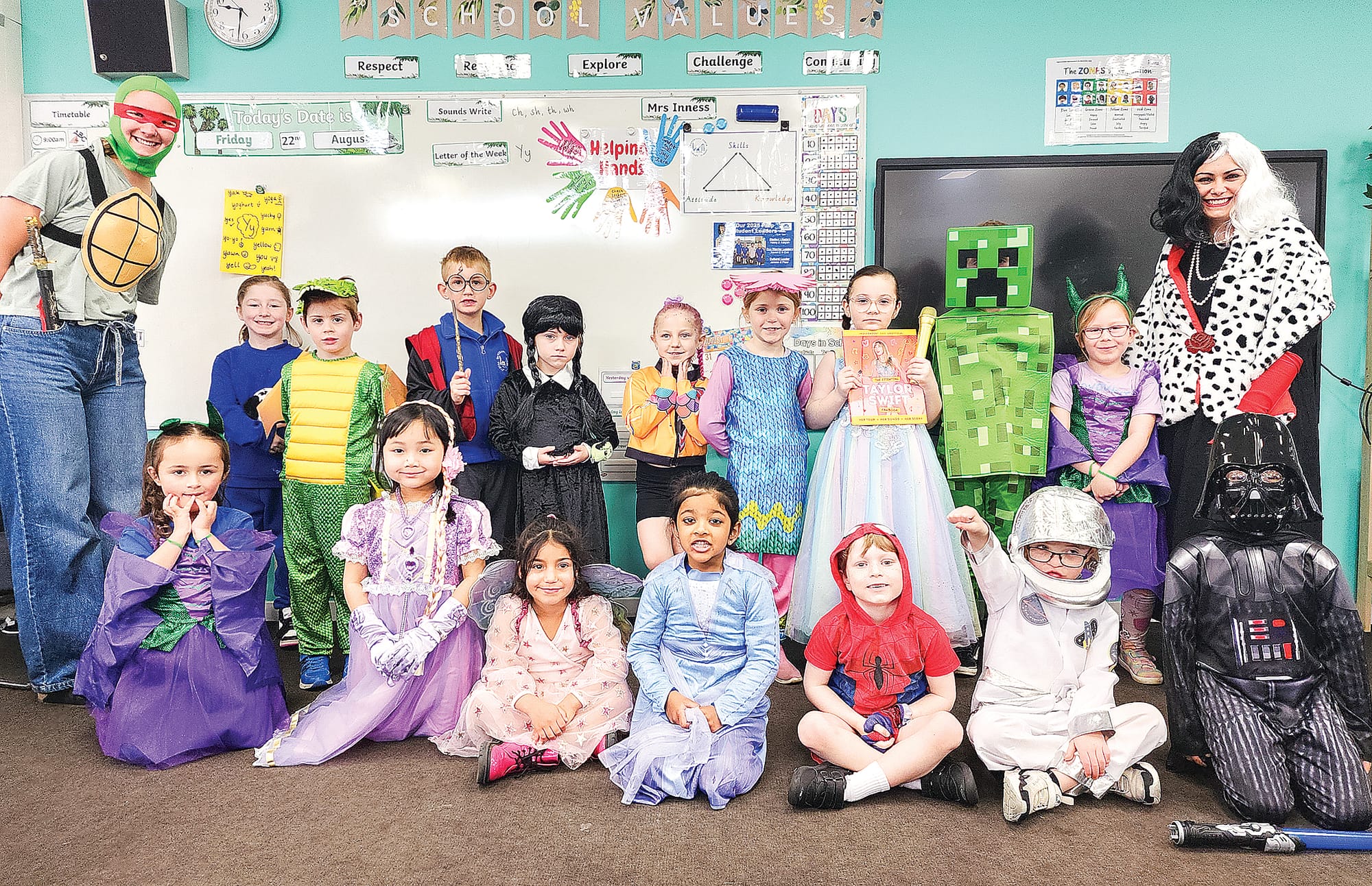 Wonthaggi North’s prep class celebrated book week on Friday. C10_3425