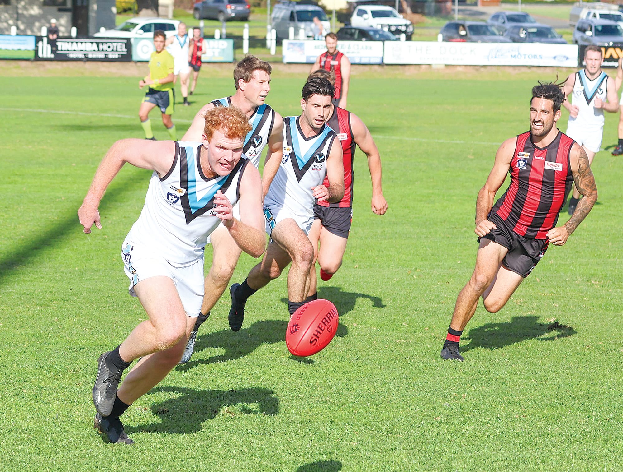 Kyle Reid was a winner all day across half back for Wonthaggi at Maffra. 