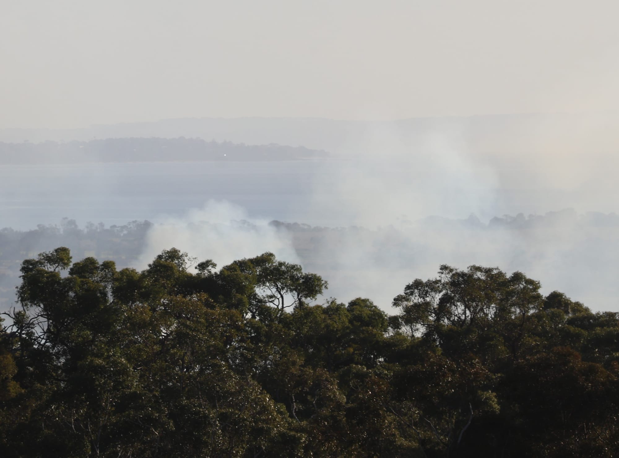 Smoke was visible and experienced over a wide area.