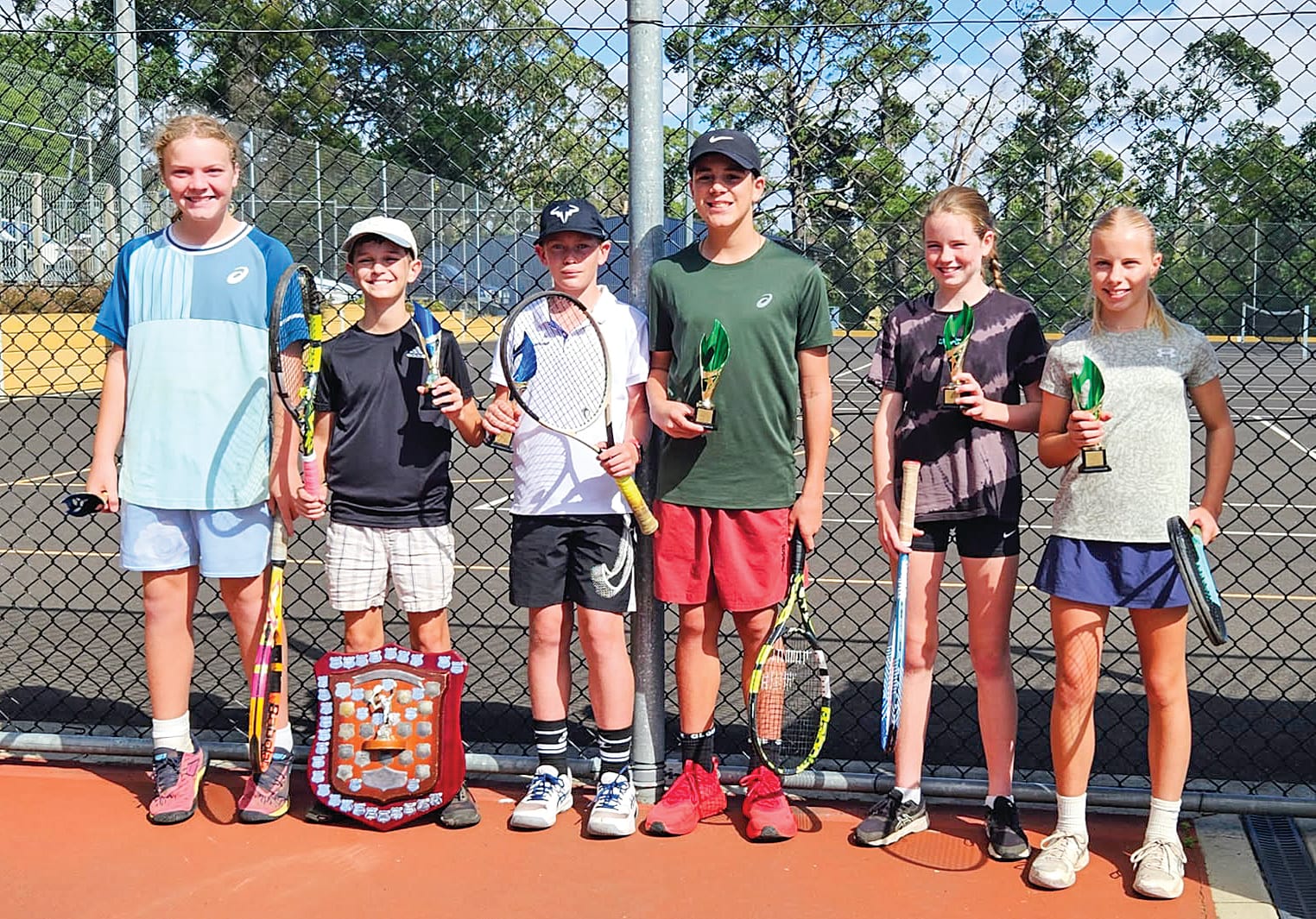 B Grade: Archer Commadeur, Ryan Perry, Declan Russell, Max Massaro, Abbie Walker and Charlotte Roberts.