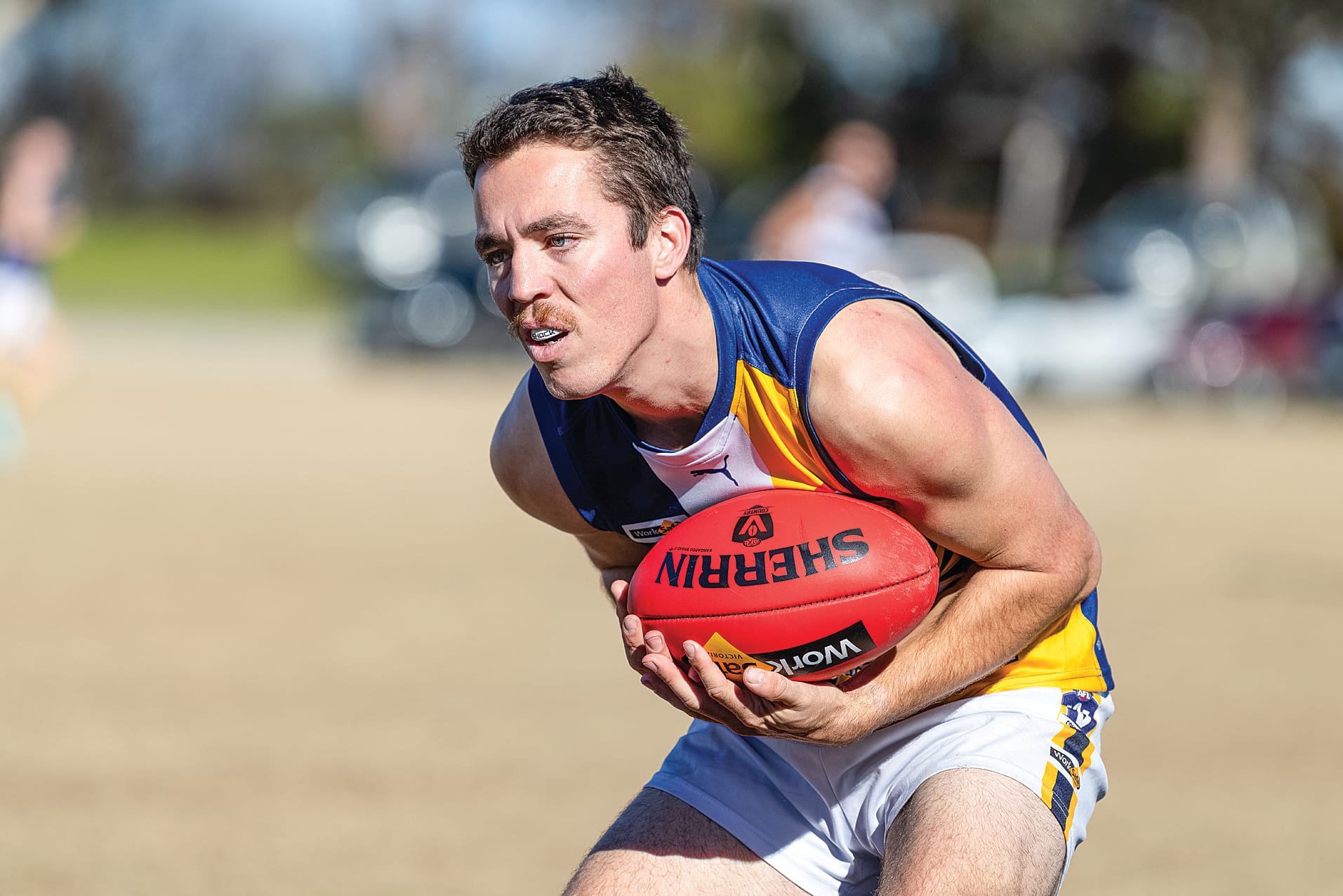 Josh Williams secures the mark. 