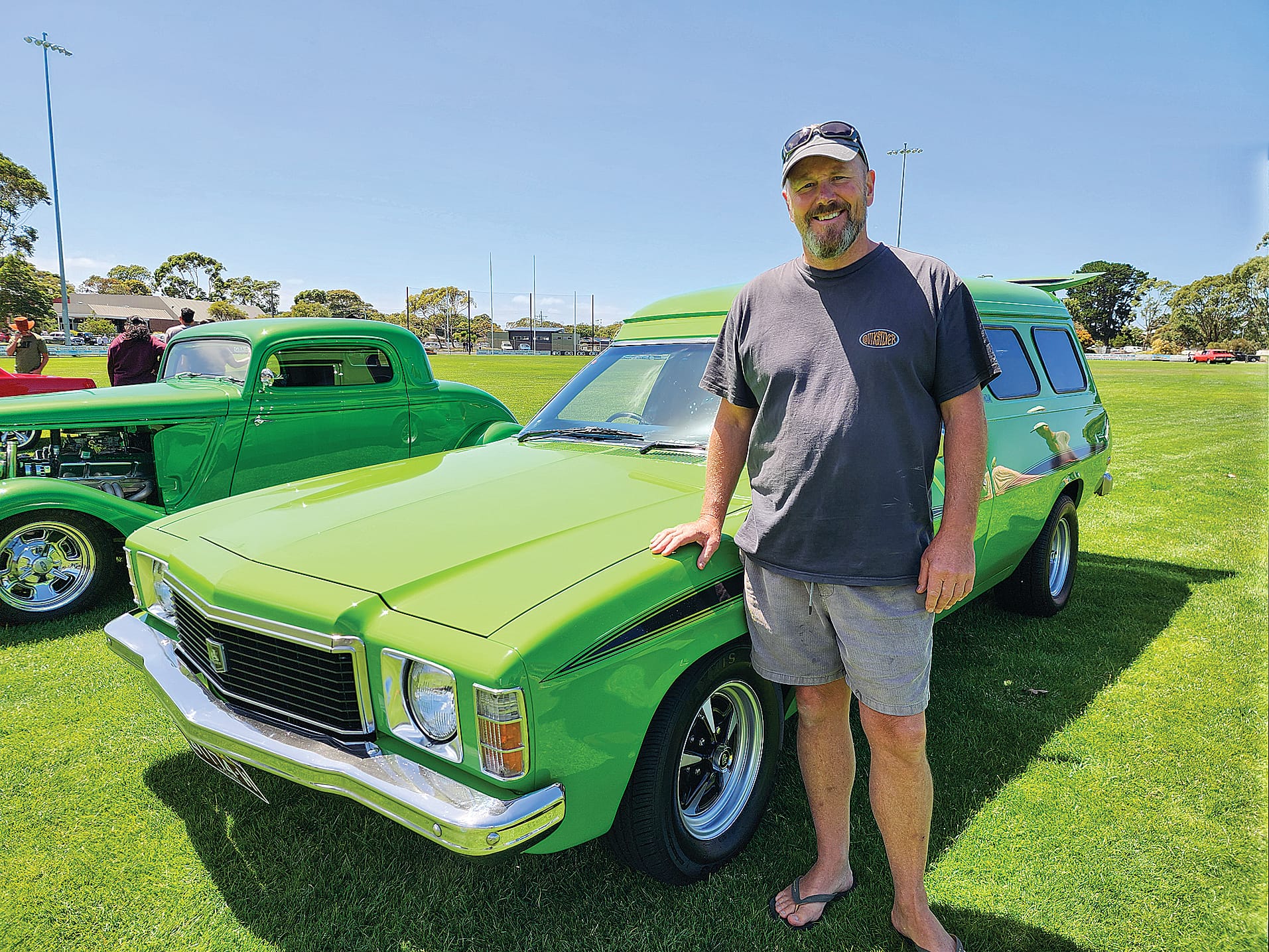Brett’s 1975 HJ Panel Van from the set of Puberty Blues won Best Paint. It’s the second award for Brett over the years having brought the van straight from the movie set and refurbishing it. C22_0425