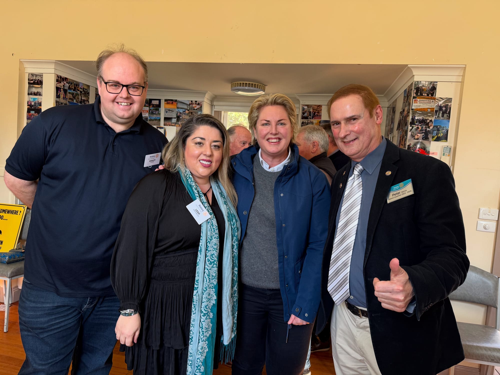 Wonthaggi Rotary Club changeover at the State Coal Mine