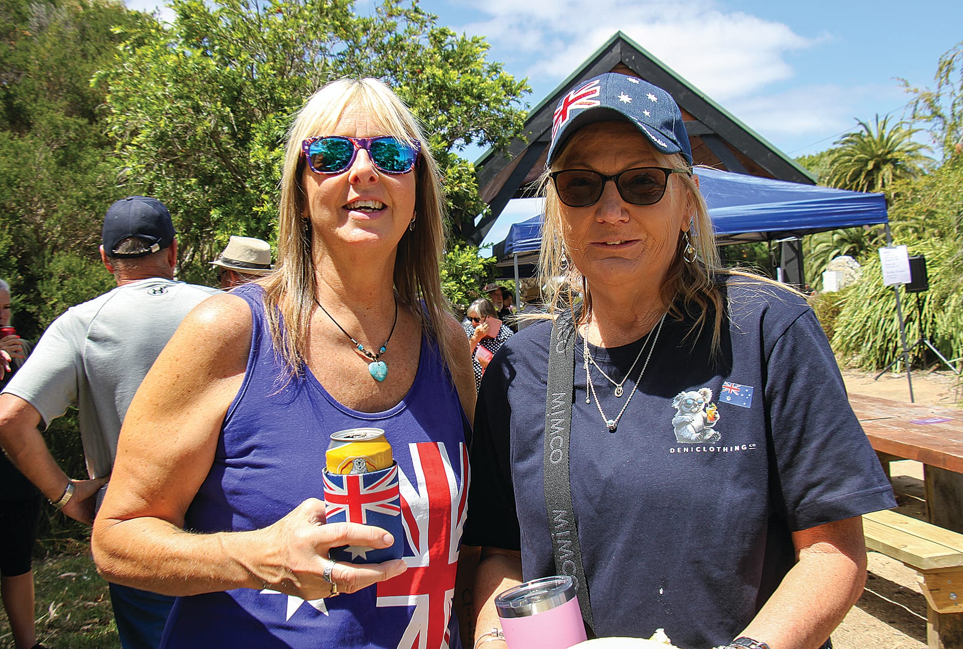 Kim Windram and Kellie Collisson from Deniliquin at the Tarwin Lower Australia Day duck races. B43_0425