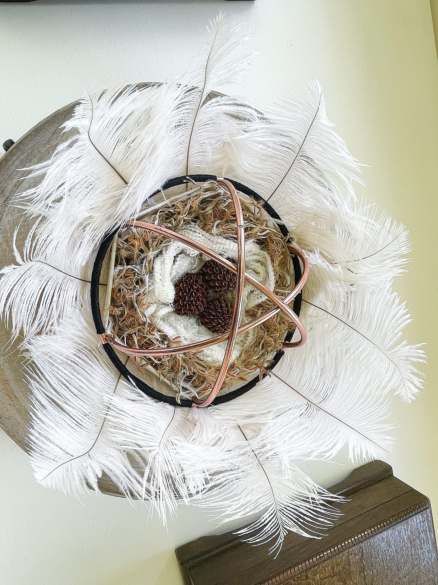 Domenica Wallace’s recent work ‘Avian Springtime’ celebrates the abundance of birds’ nests in Spring. A06_4223