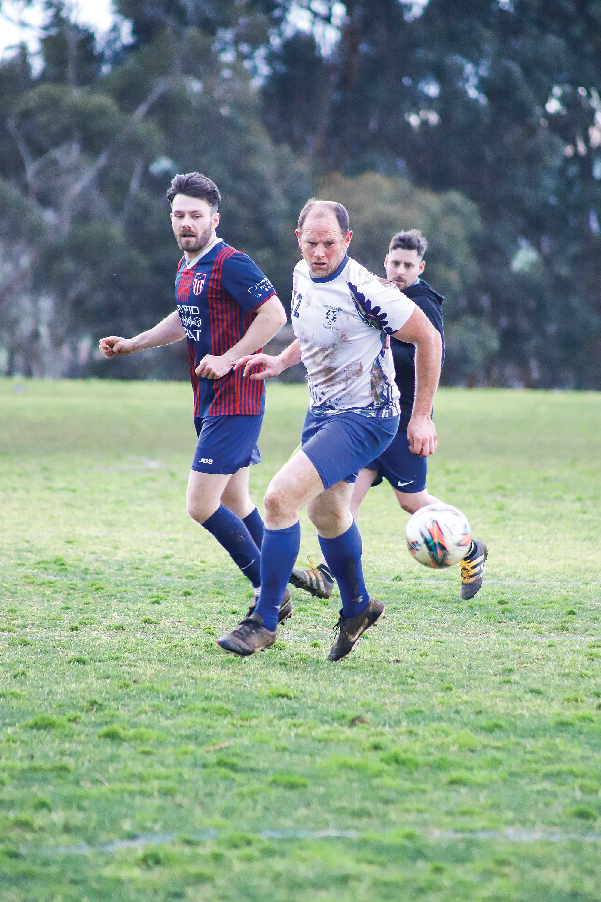 Leongatha’s Noel O’Donnell was a force to be reckoned with up front. 
