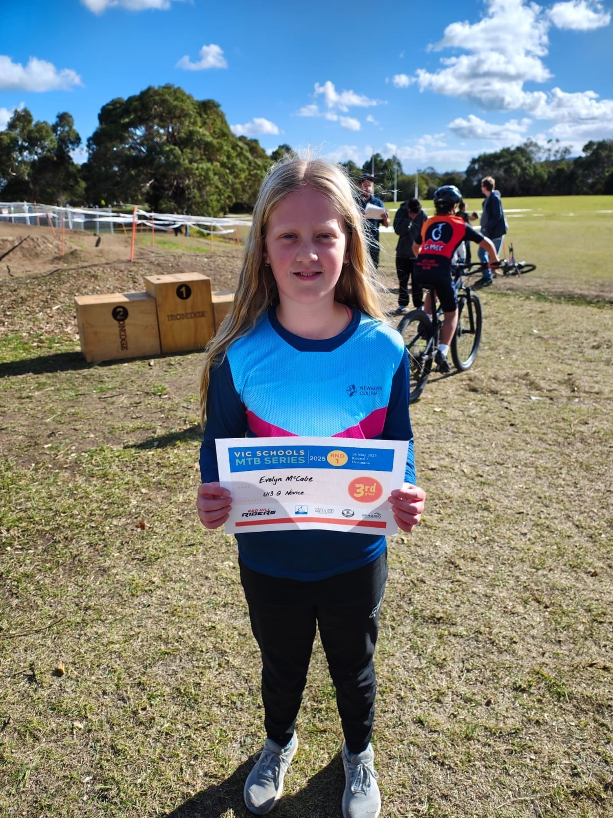 Evelyn McCabe earned third place in the Under 13 Girls Novice.