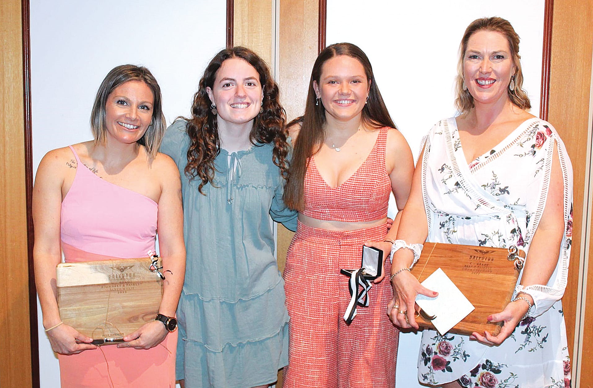 C Grade Runner up B&F: Alyce Wylie, Coaches Award: Tess Britt, Best in Finals: Chelsea Scott, B&F Oona Shepherd.