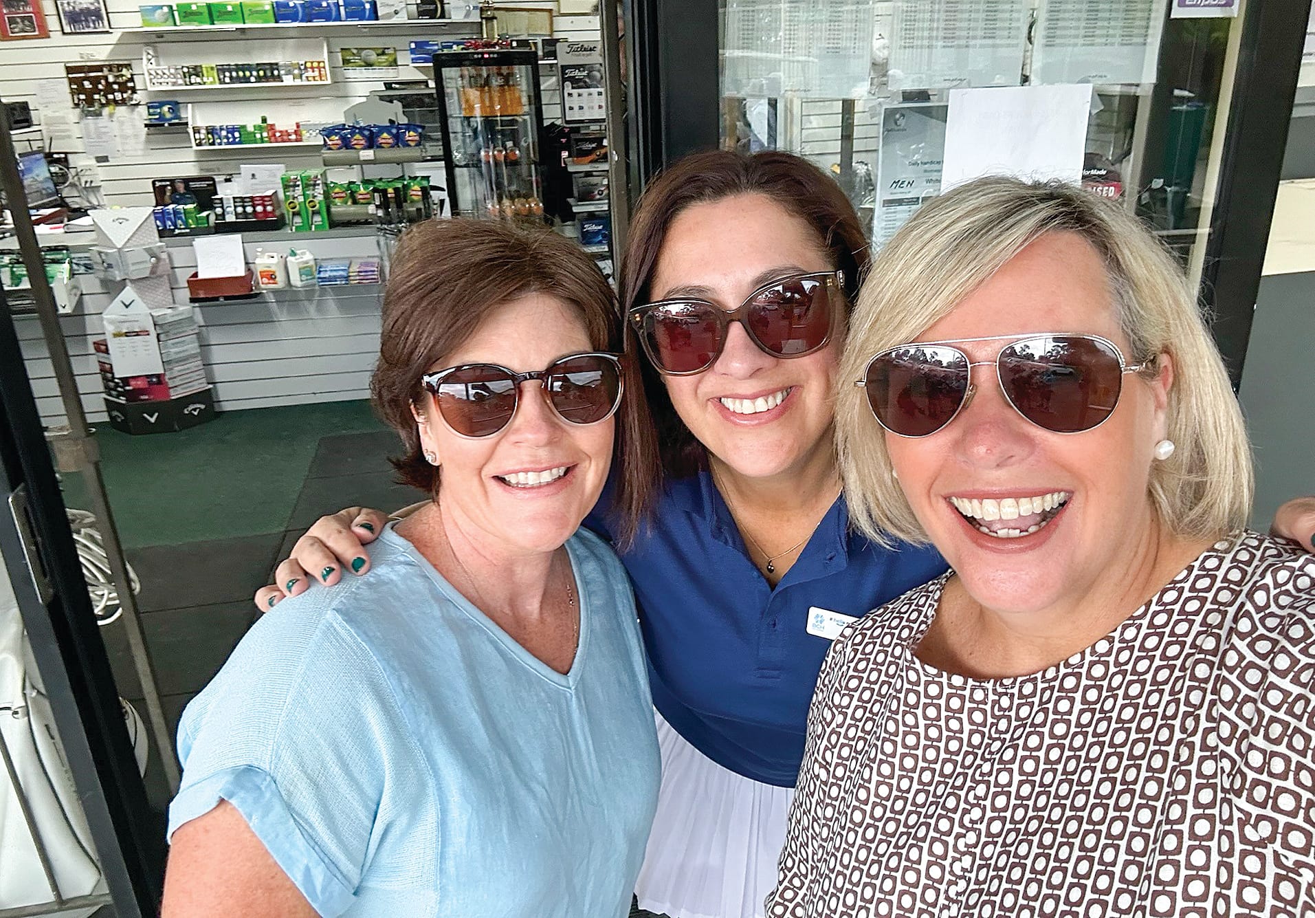 Alison Adams, Melissa Stirton and Kerry Redmond enjoying the BCH Ball Drop and Ambrose Golf Day.
