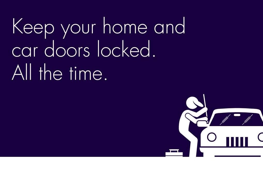 Police have reminded local residents to do what they can to deter aggravated burglars and car thefts.