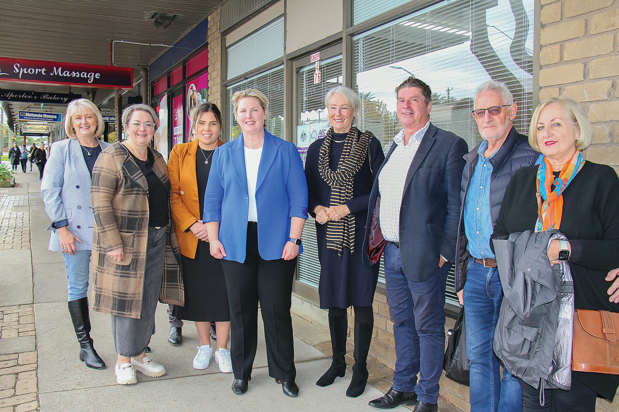 Newly elected Monash MP Mary Aldred with family, friends and supporters at the declaration of the poll in Warragul. B70_2225