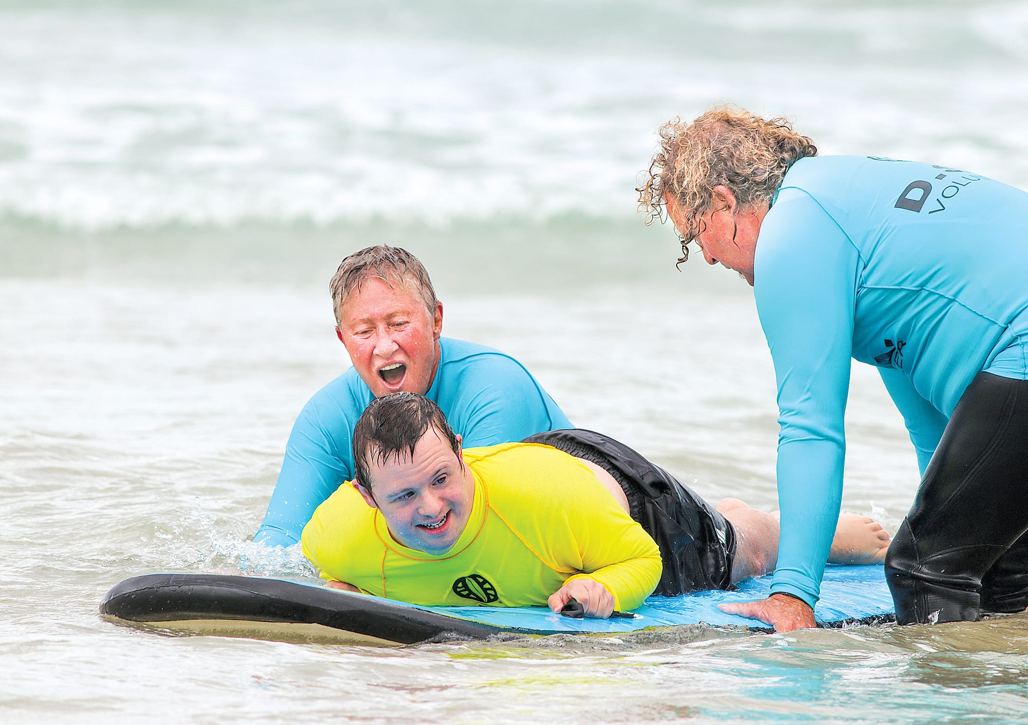 The rewarding event gives people with a disability the chance to be out in the ocean and their facial expressions are priceless. Z13_4622
