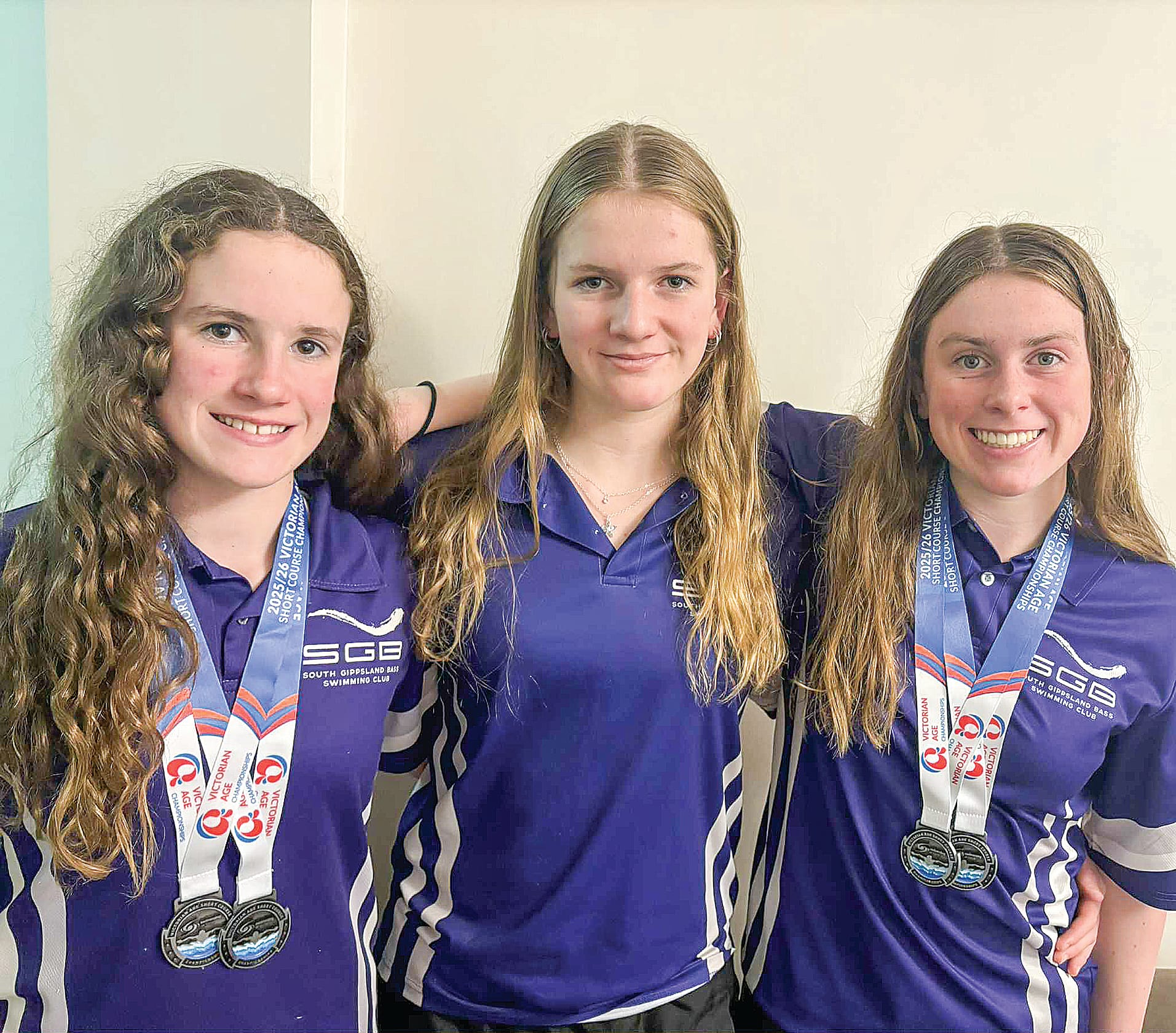Croatto sisters, Emily, Bel and Claudia, who competed in eight finals between them, bringing home four medals.