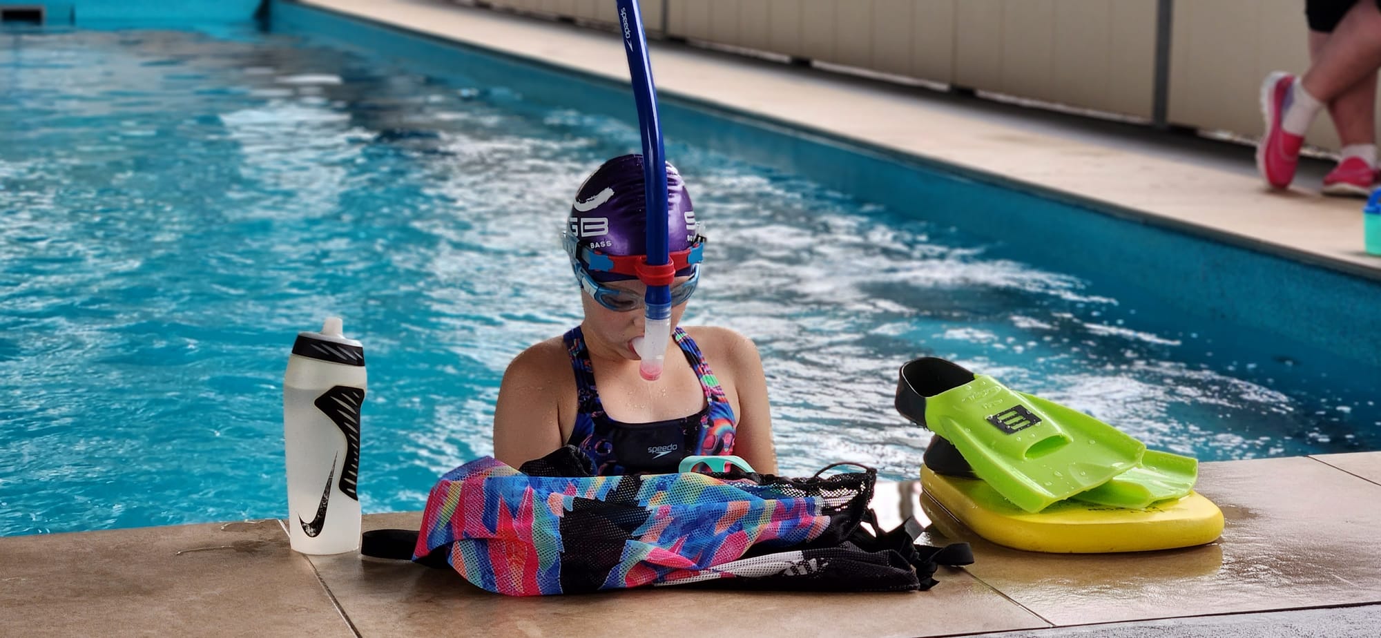 Amy’s at 22.33km of her 30km super swim challenge