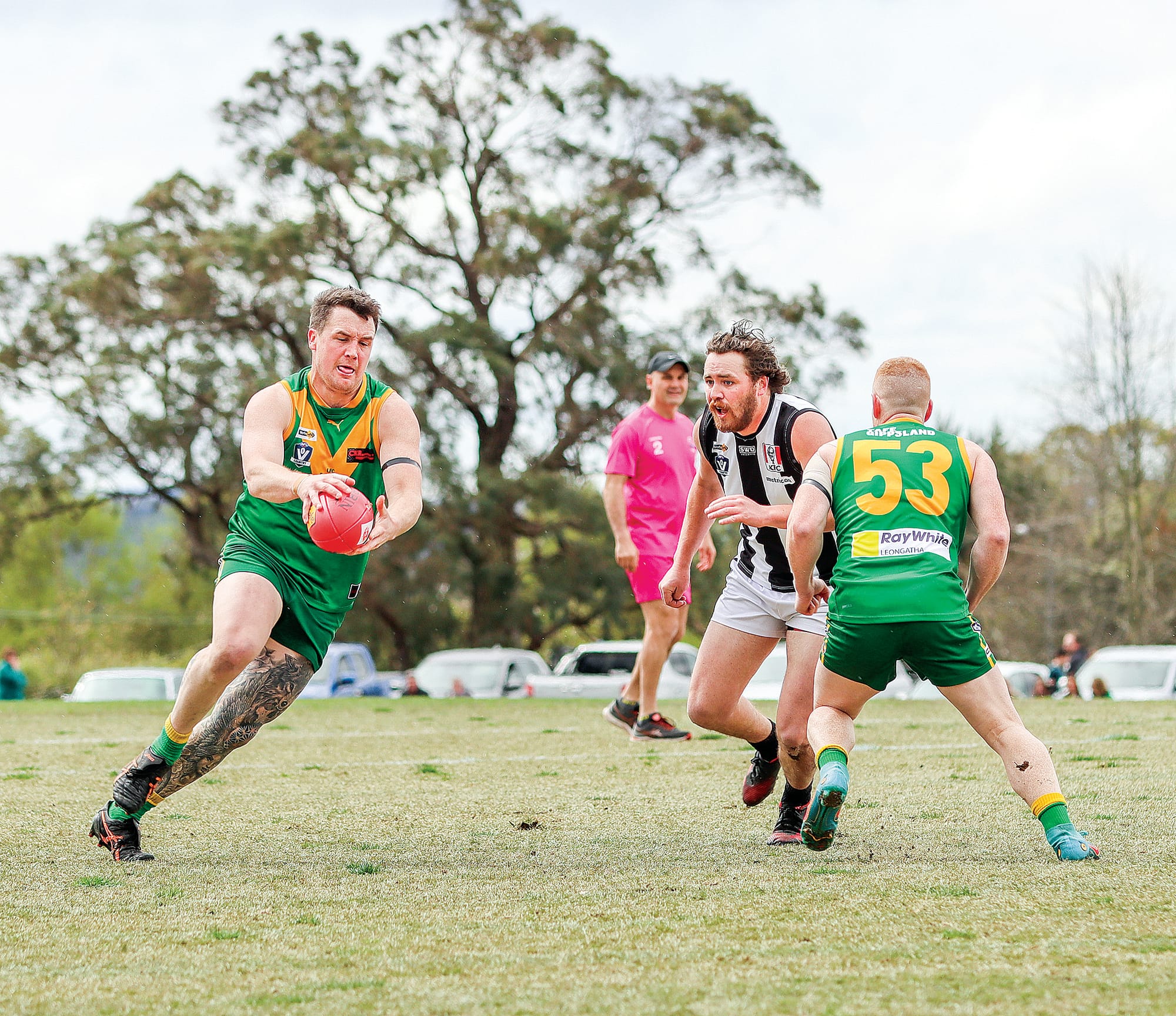 Leongatha goes forward during its reserves premiership.
