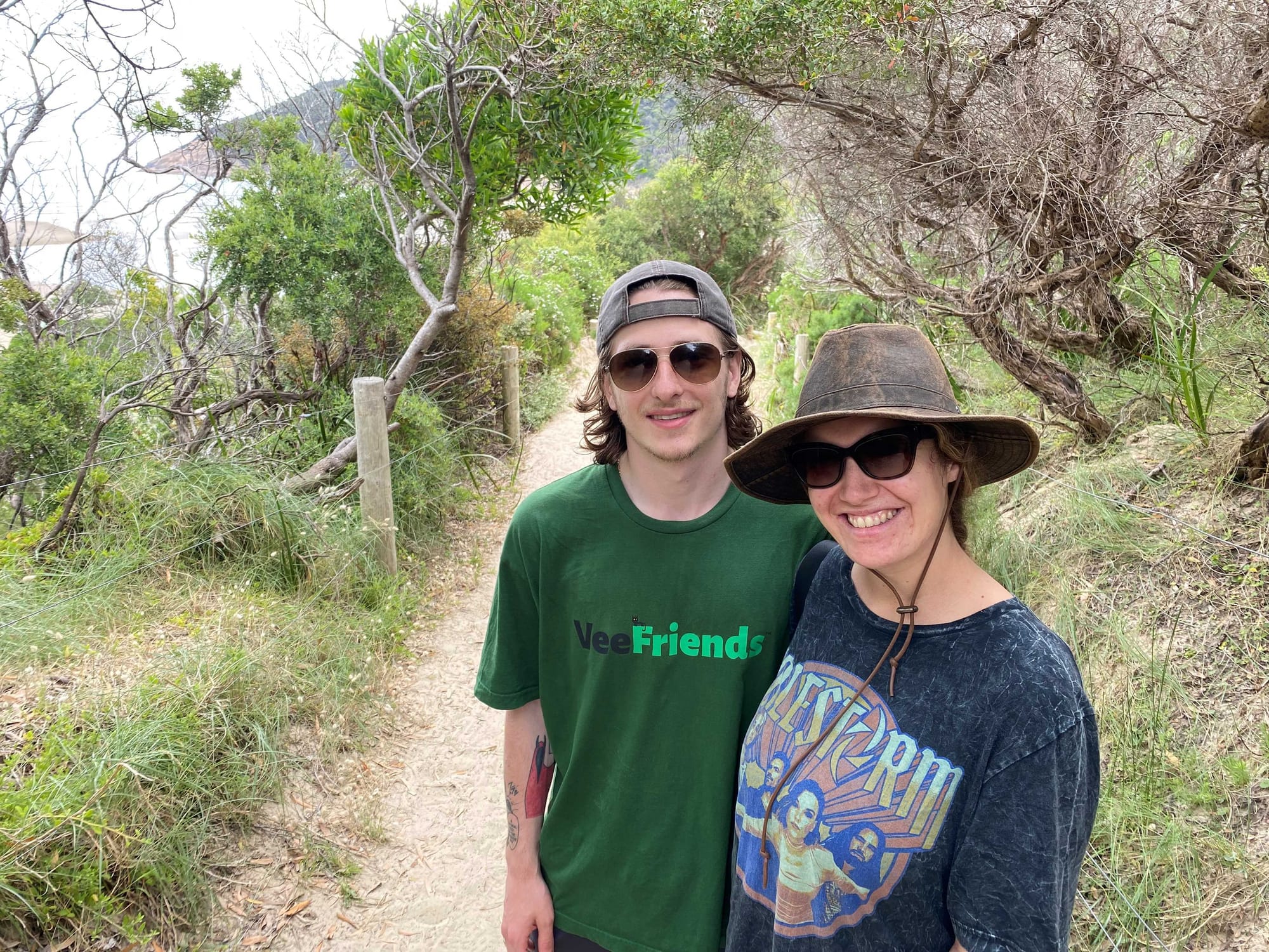 Summer McSpirit and Tyler Meehan on a working holiday in Australia from New Jersey.