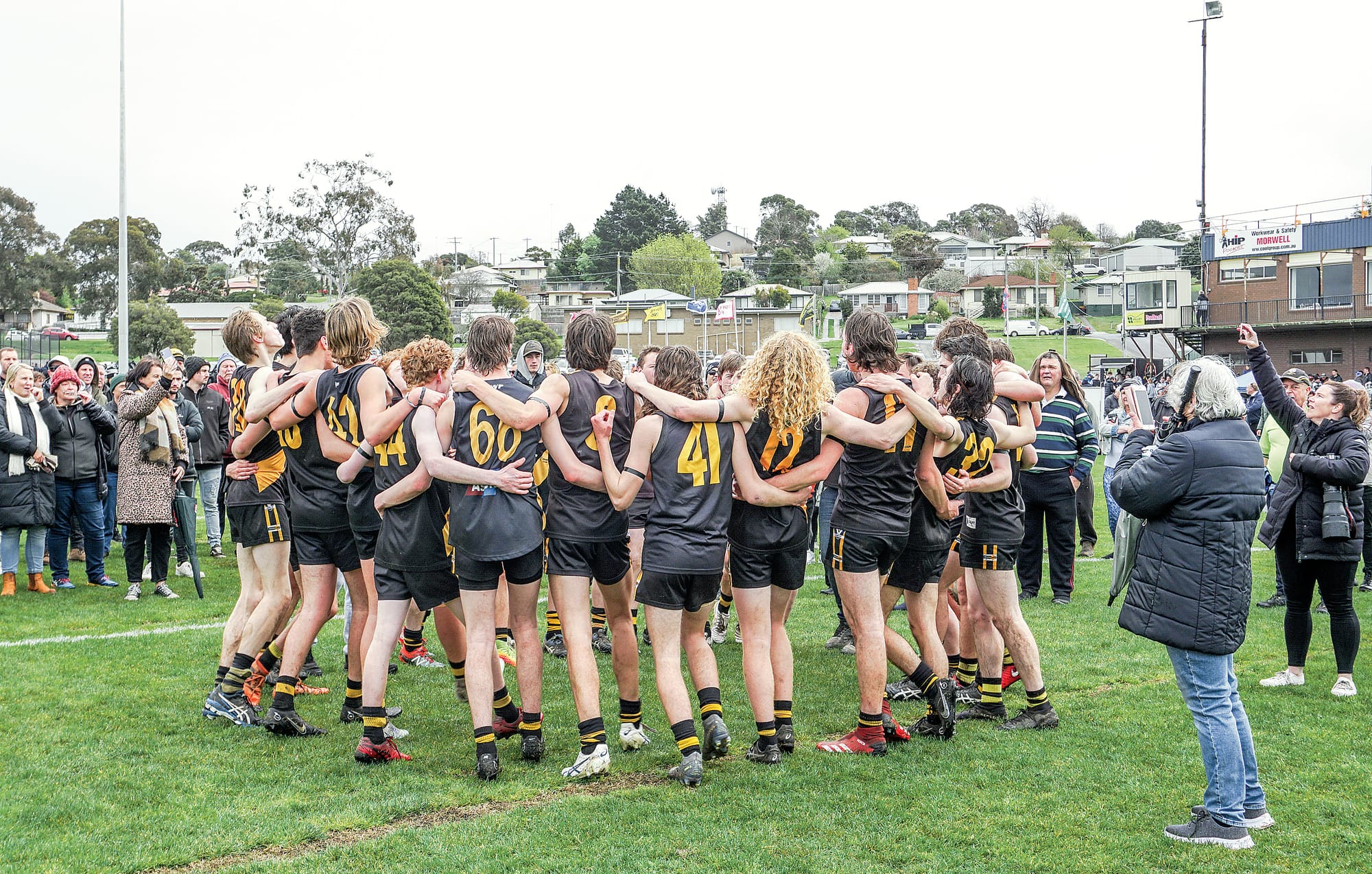 There were celebrations and cheers all round as Mirboo North’s Thirds and supporters relished in their victory. Ns043722