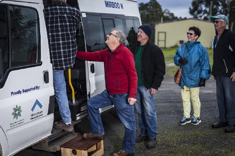 We’re on the buses at Mirboo North and Leongatha