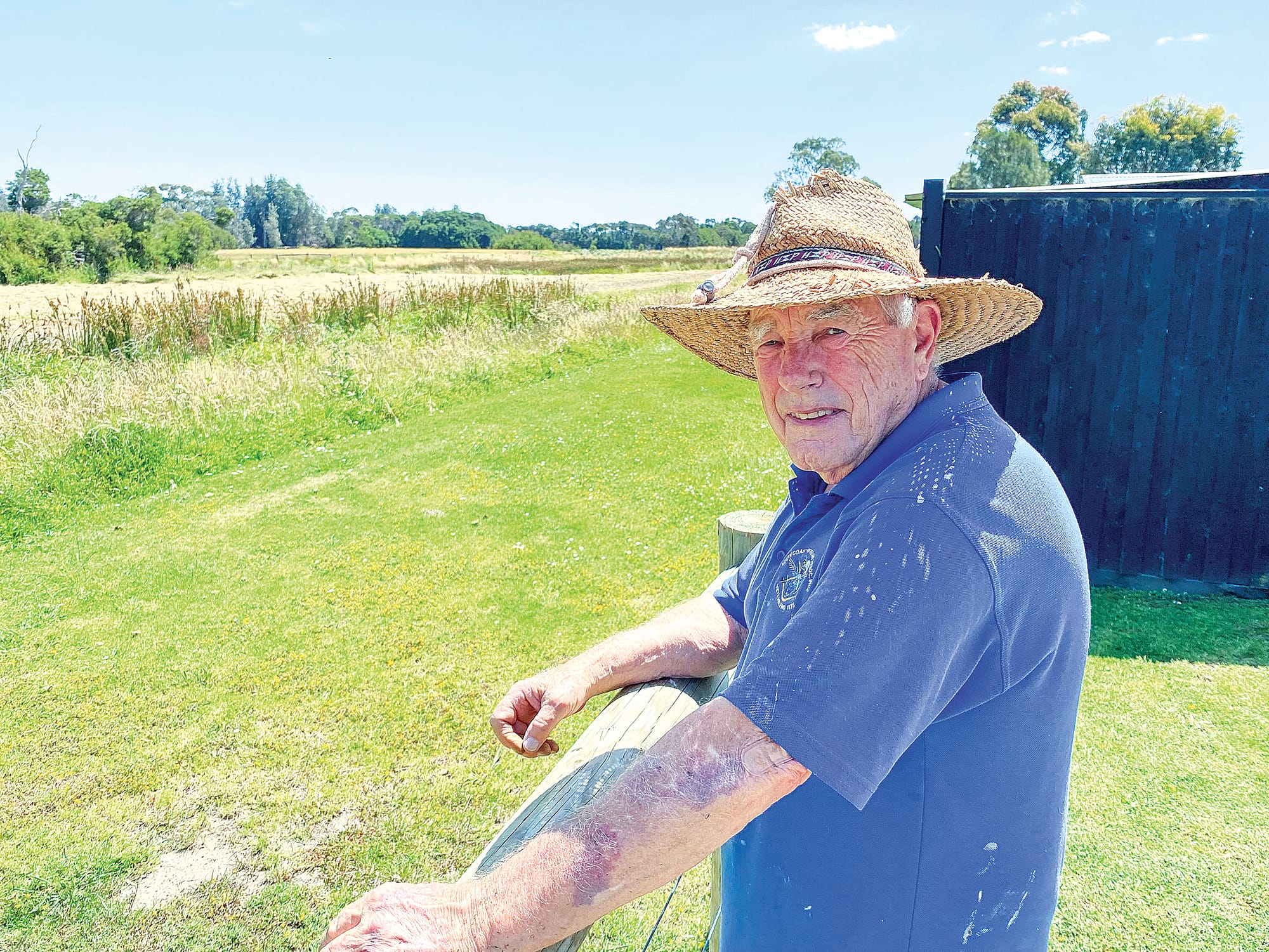 Pioneer Bay resident Clive Renshaw has acknowledged the shire’s work on the town’s stormwater drainage but says the water isn’t flowing into the wetlands.