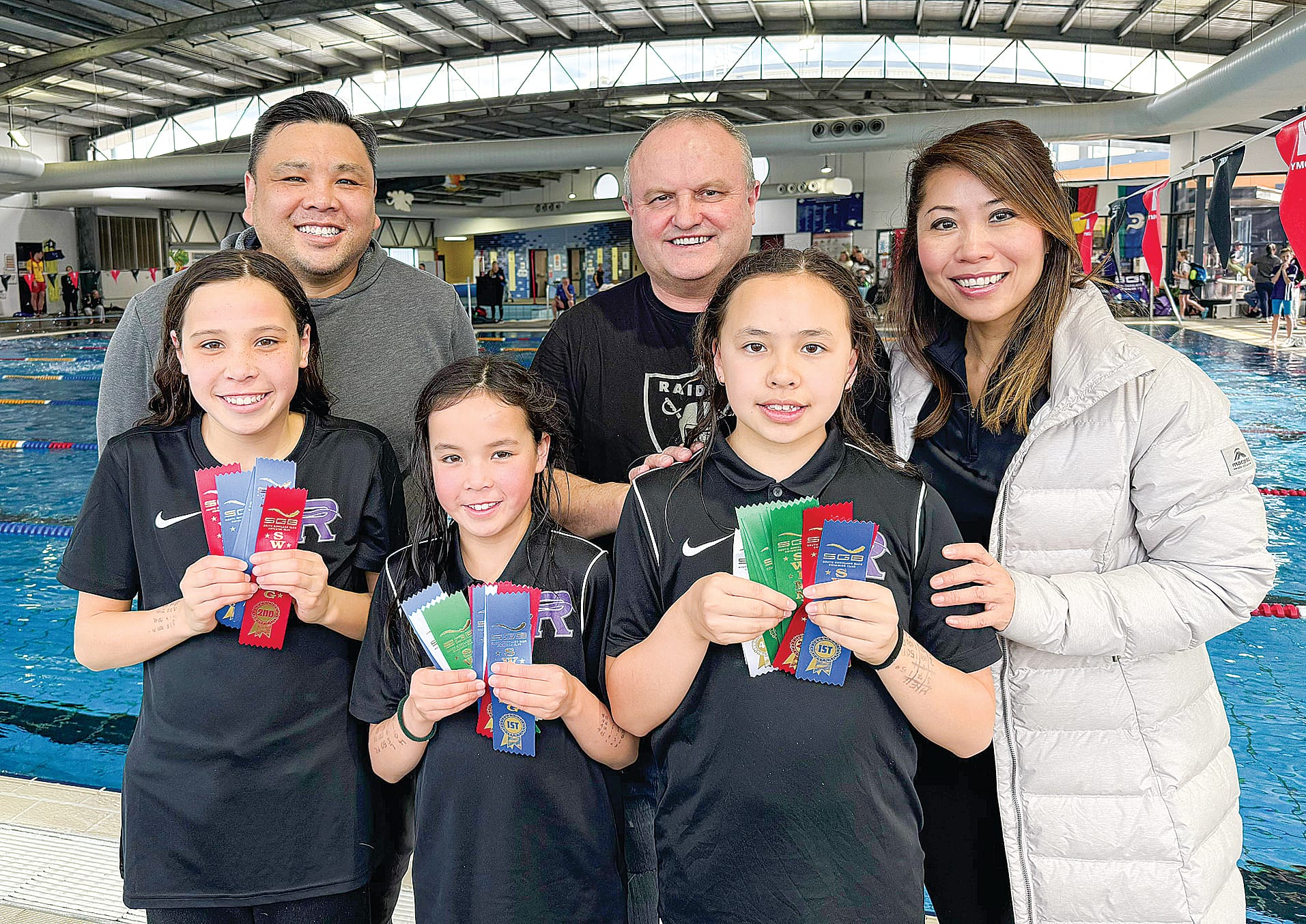 Ringwood Swim Club families enjoyed a weekend away, taking away several ribbon