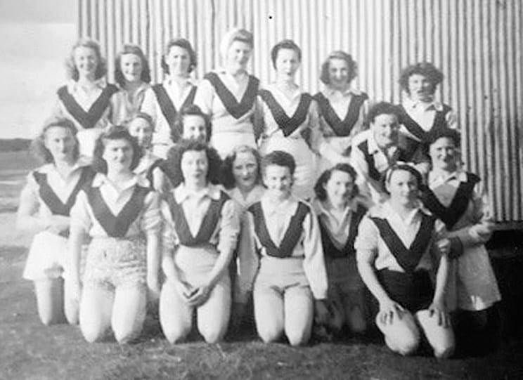 Women kicking goals since way back when