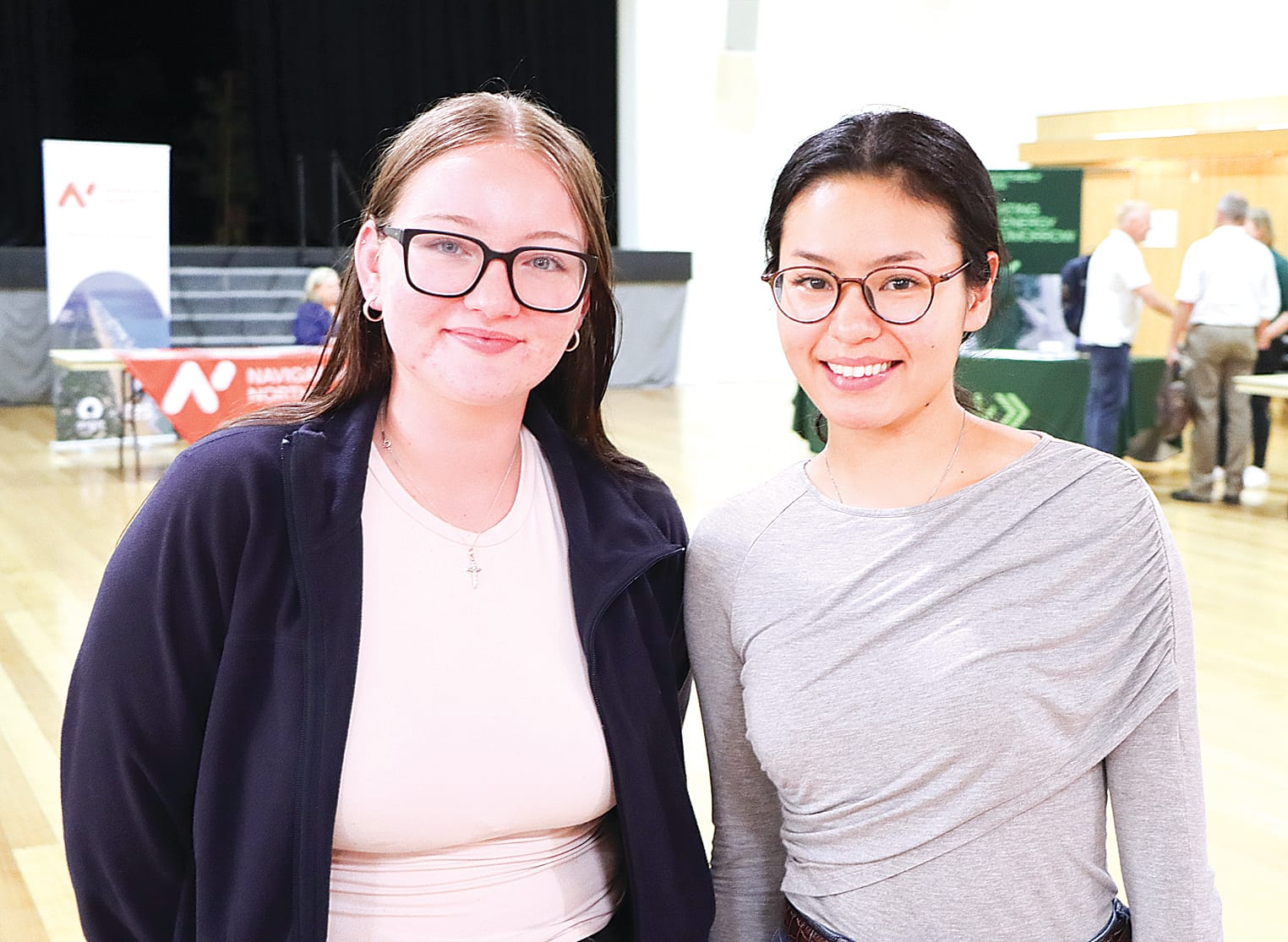University of Melbourne students Bianca MacDonald and Csiyi He are excited about the opportunities available in the offshore wind energy sector. A24_1325
