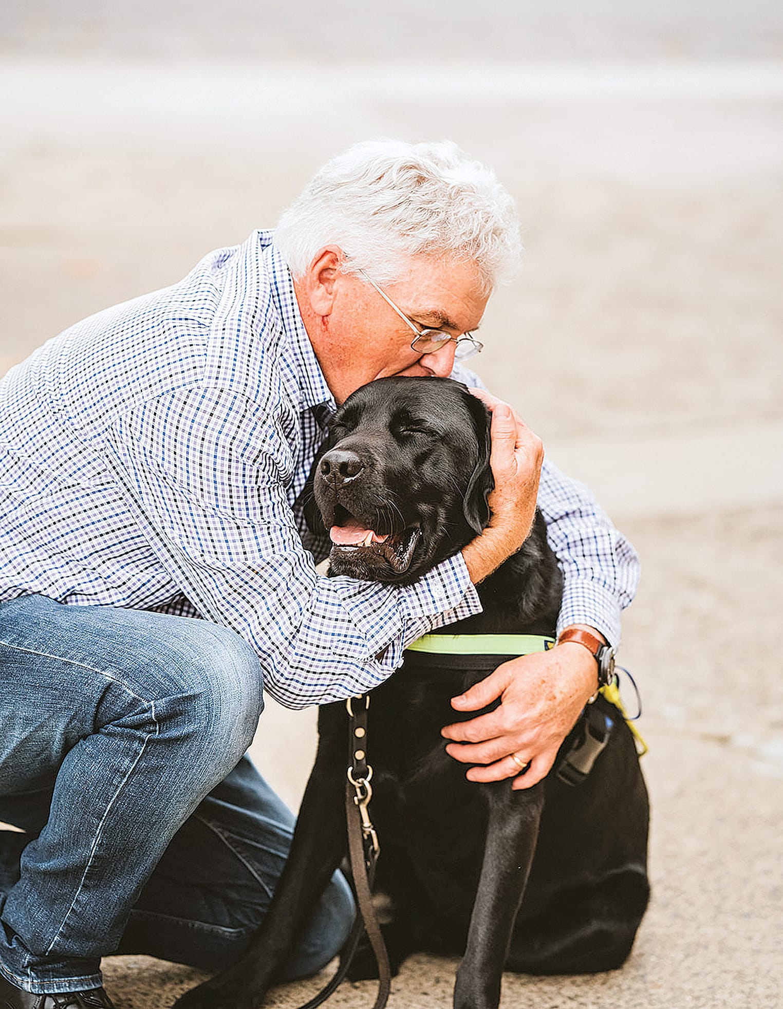Seeing Eye Dog gives Harry the freedom he needs