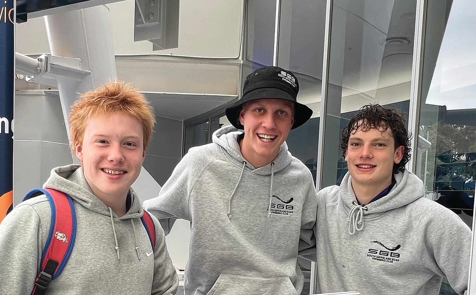 Josh and Mostyn prepared for their finals with Billy.