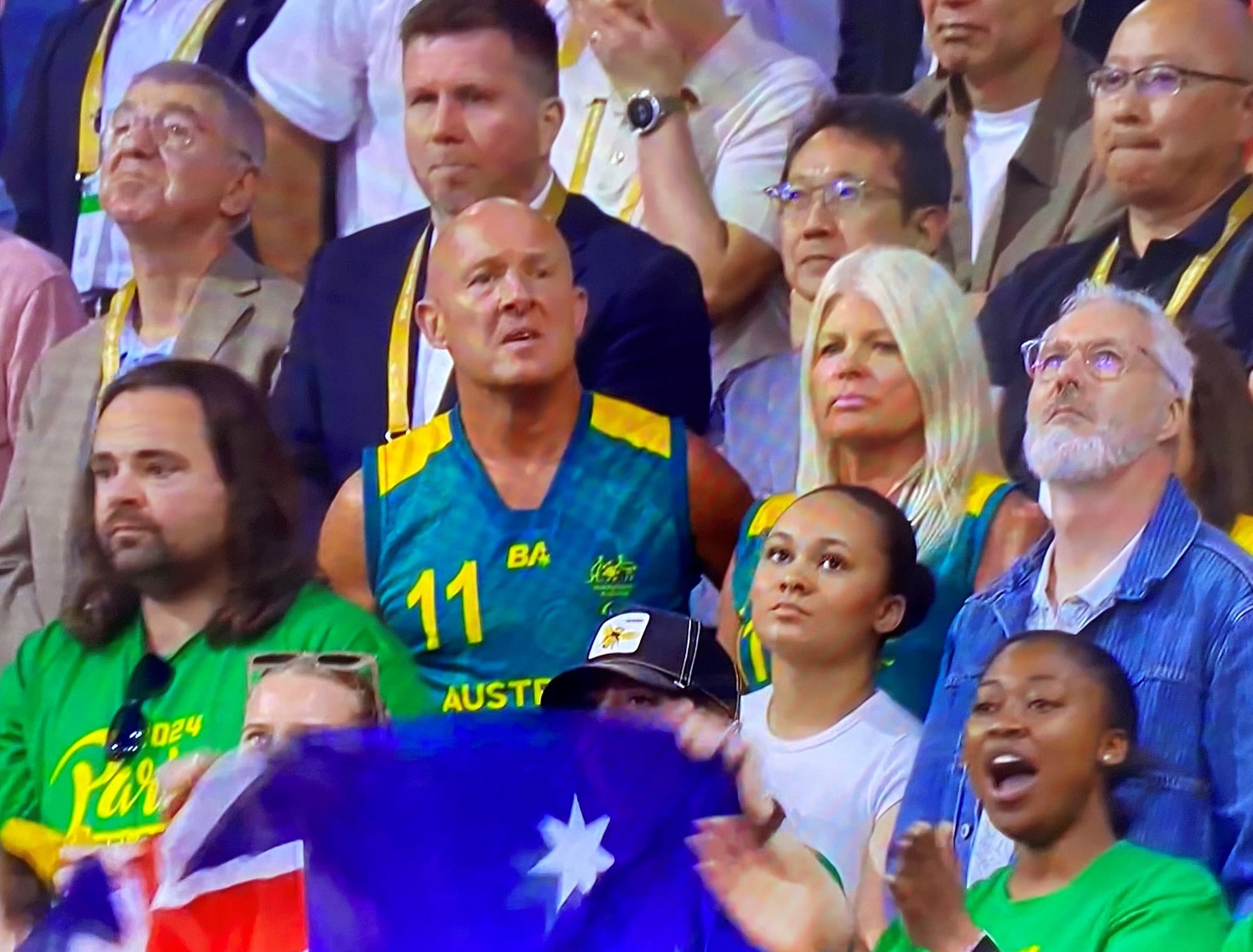 Phillip Island identities Daryl and Kerry Vernon support son Beau and the Australian Steelers in Paris.