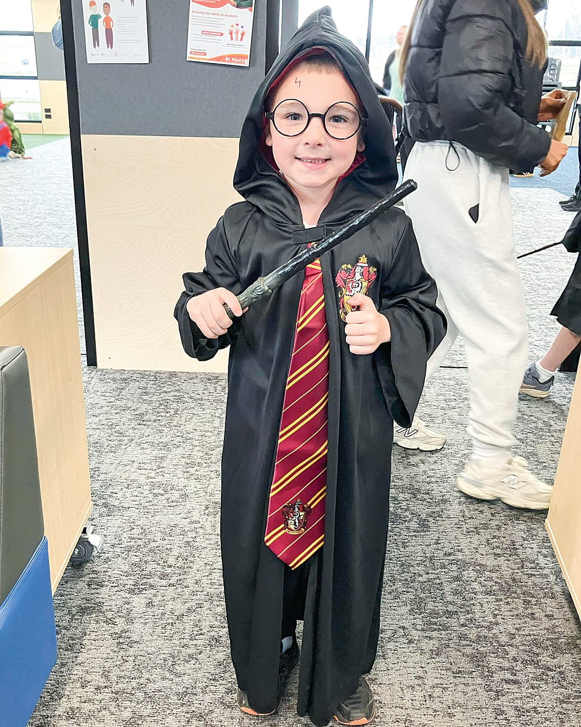 Cruze Phelan dresses as his favourite Harry Potter character.