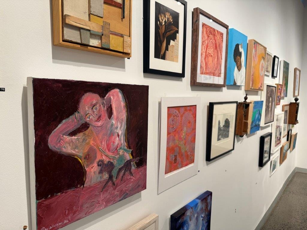 An example of some of the art works on display and for sale at the Berninneit Gallery in Cowes until January 1, 2025.