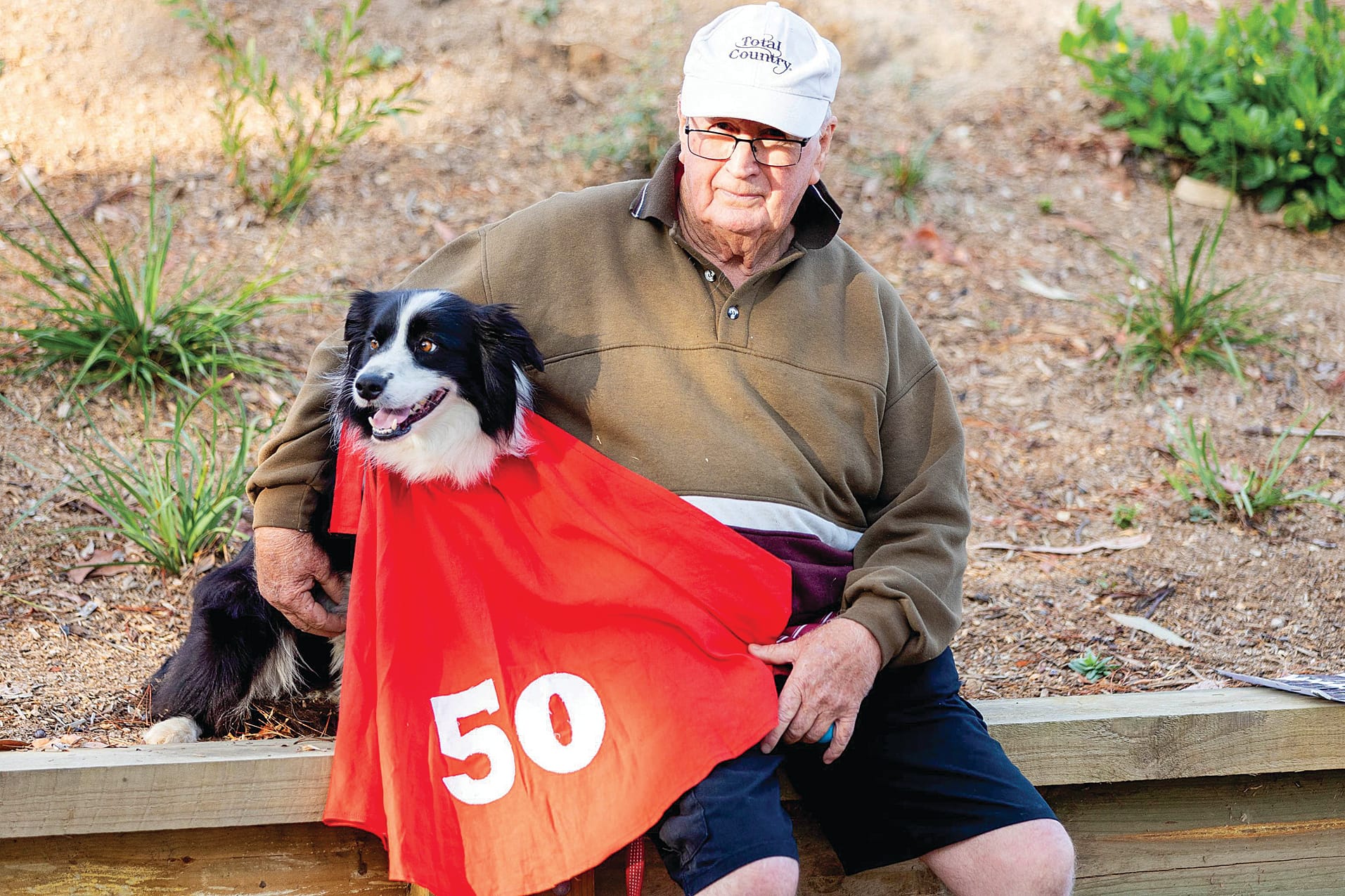 Alan McKenzie achieved his 50th milestone today with his trusty doggy friend Mia by his side.