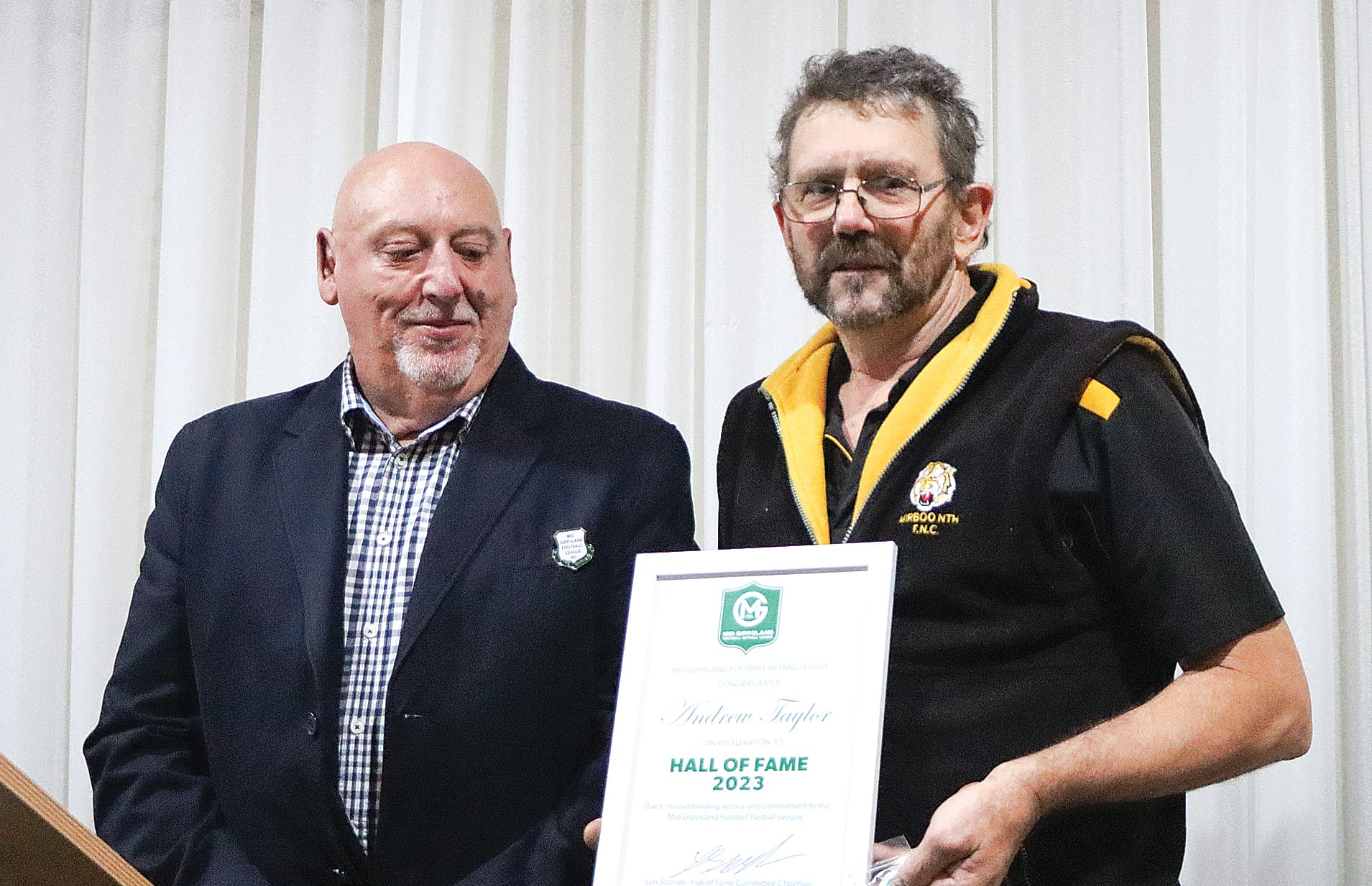 Andy Taylor’s immense contribution leads to MGFNL Hall of Fame