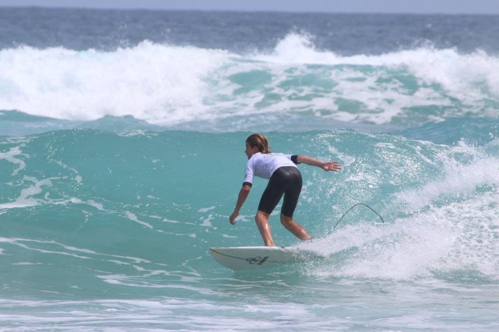 Sonny Steiner of the Flames team works into a nice section during the age-group final of the PIBC Teams Challenge at the weekend.