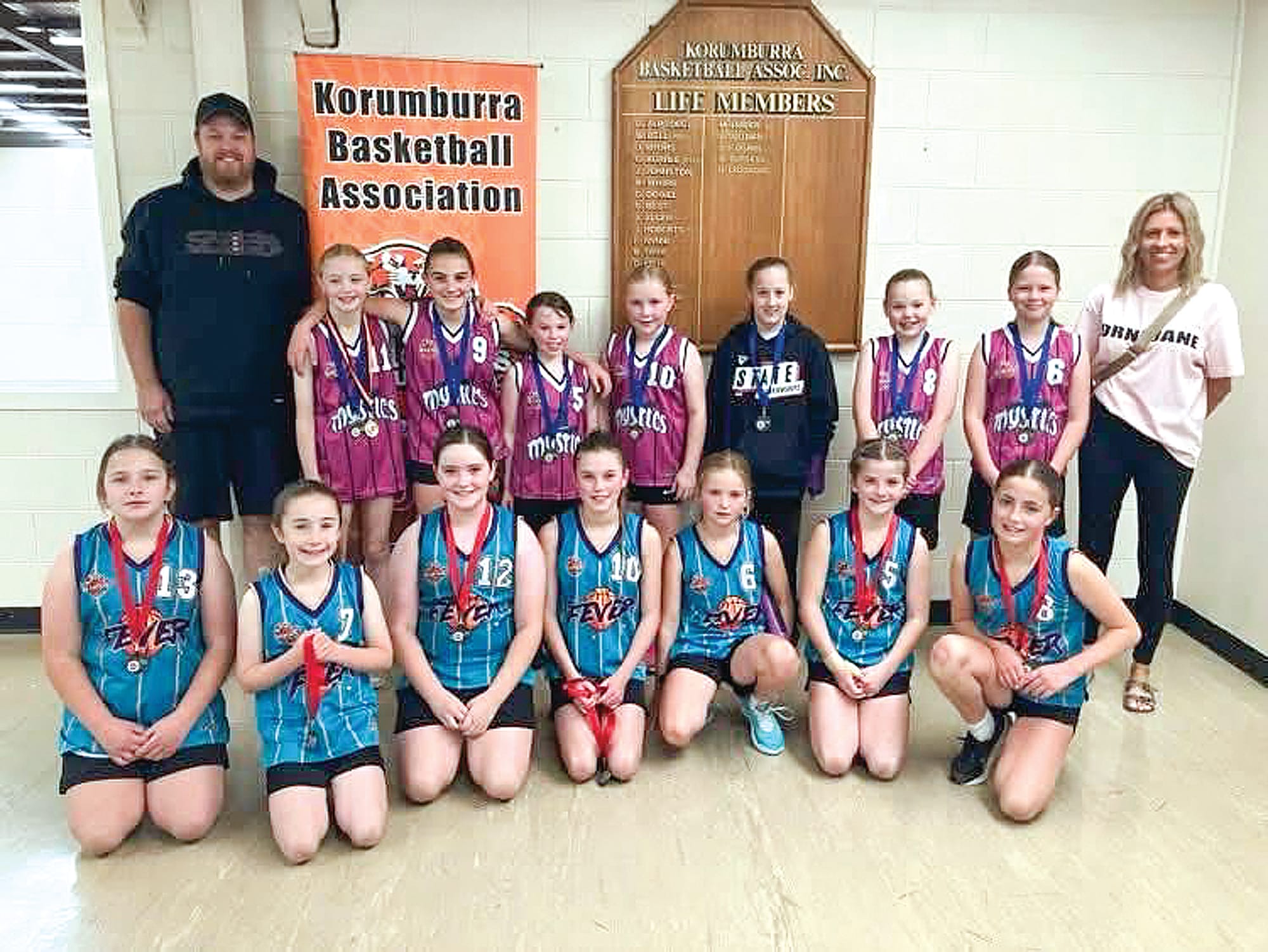 Mystics defeated Fever in the U12 girls’ grand final.