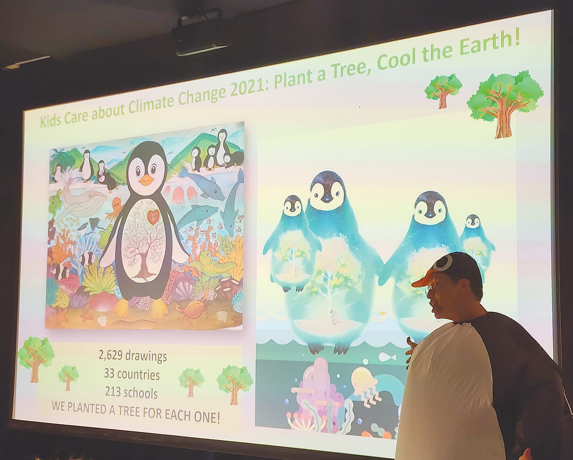 Dr Marji Puotinen spoke about Climate change and how students can get involved and have their voices heard on an international scale.