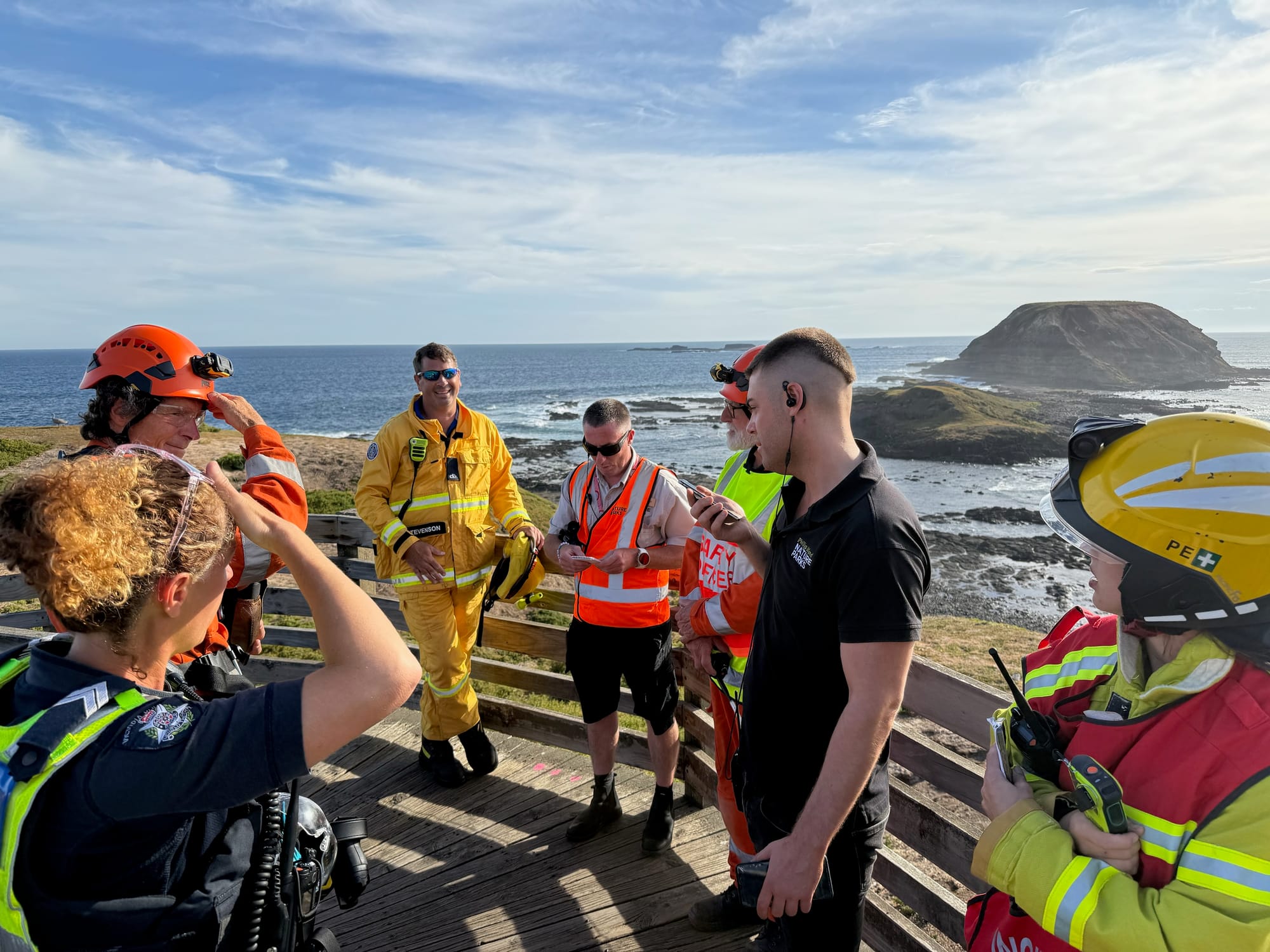 Emergency services are currently on the scene of an incident at The Nobbies where a 30 year-old woman is missing.