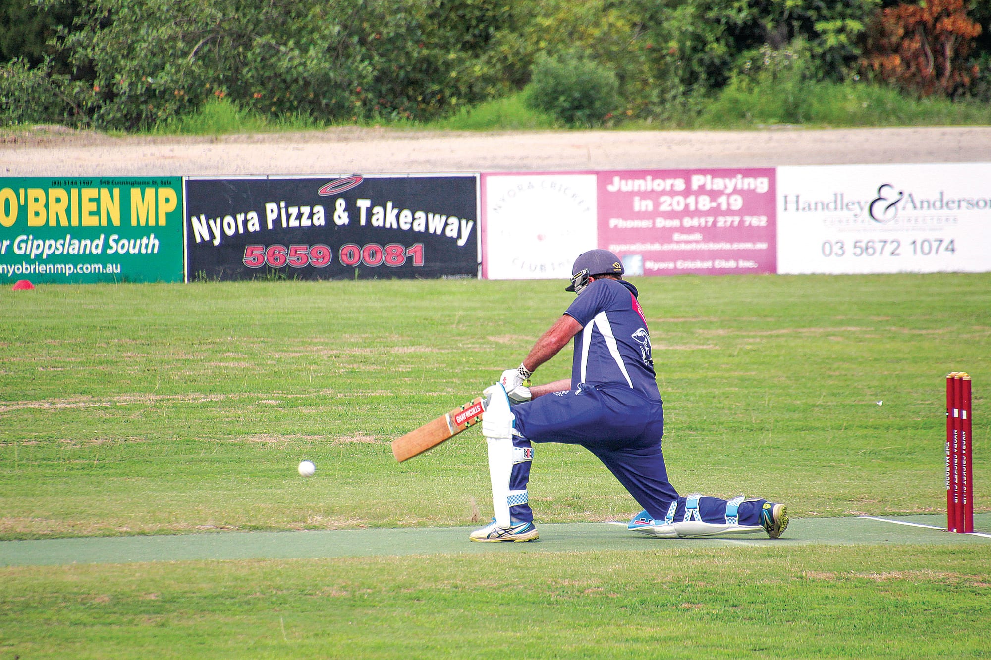 Kilcunda-Bass’ Ash Larcombe made an incredible 118 runs against Nyora. 