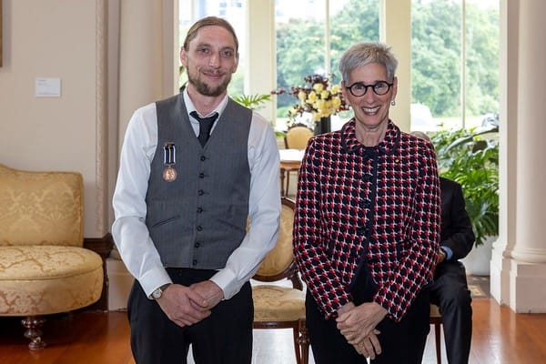 Eli Davies of Hazelwood South also received a bronze medal for his extraordinary role in assisting during at the fiery crash.


