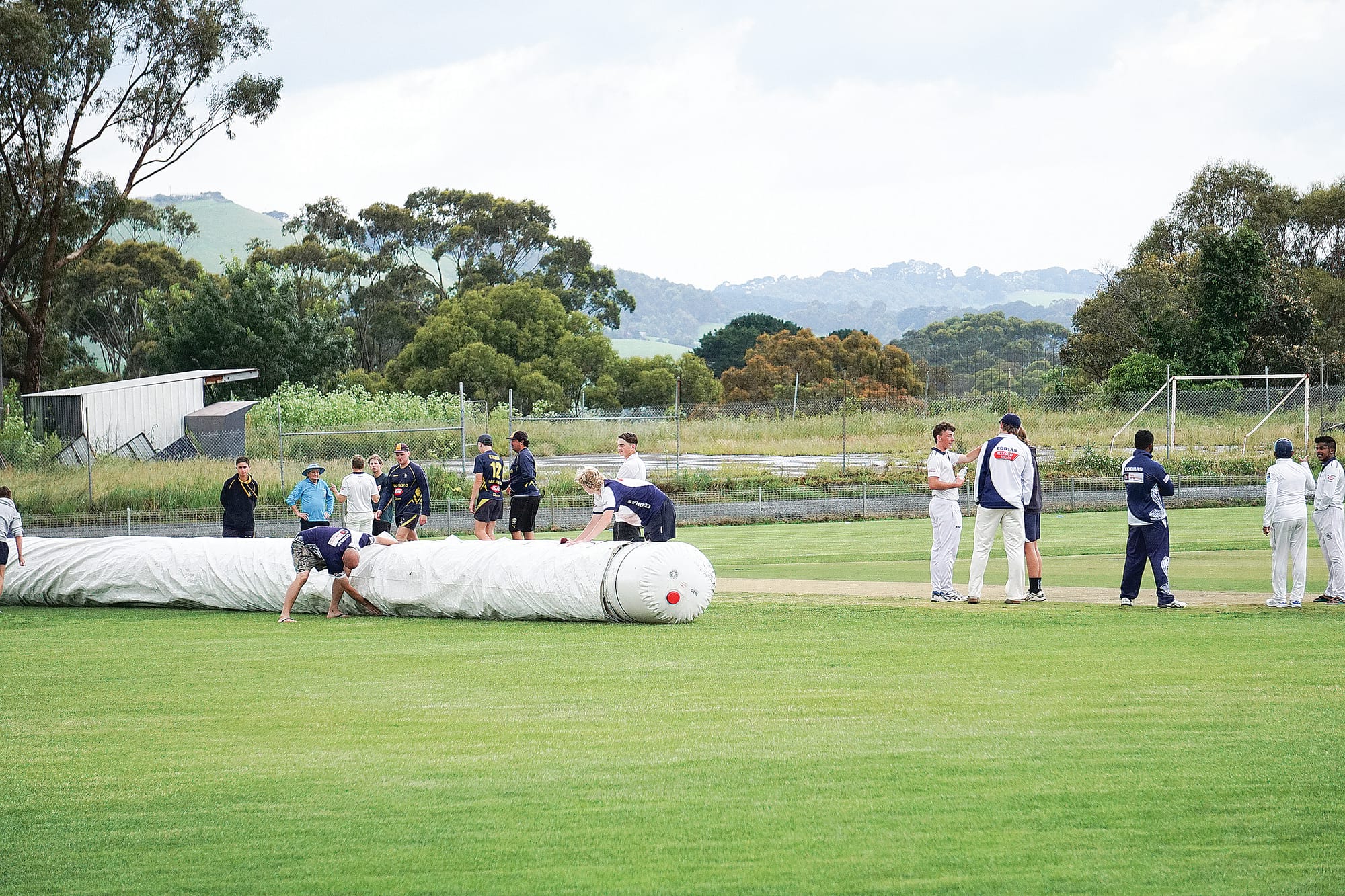 It was nearly game off but the A1 match between Korumburra and Phillip Island was fortunately able to continue on Saturday. Ns14_4823