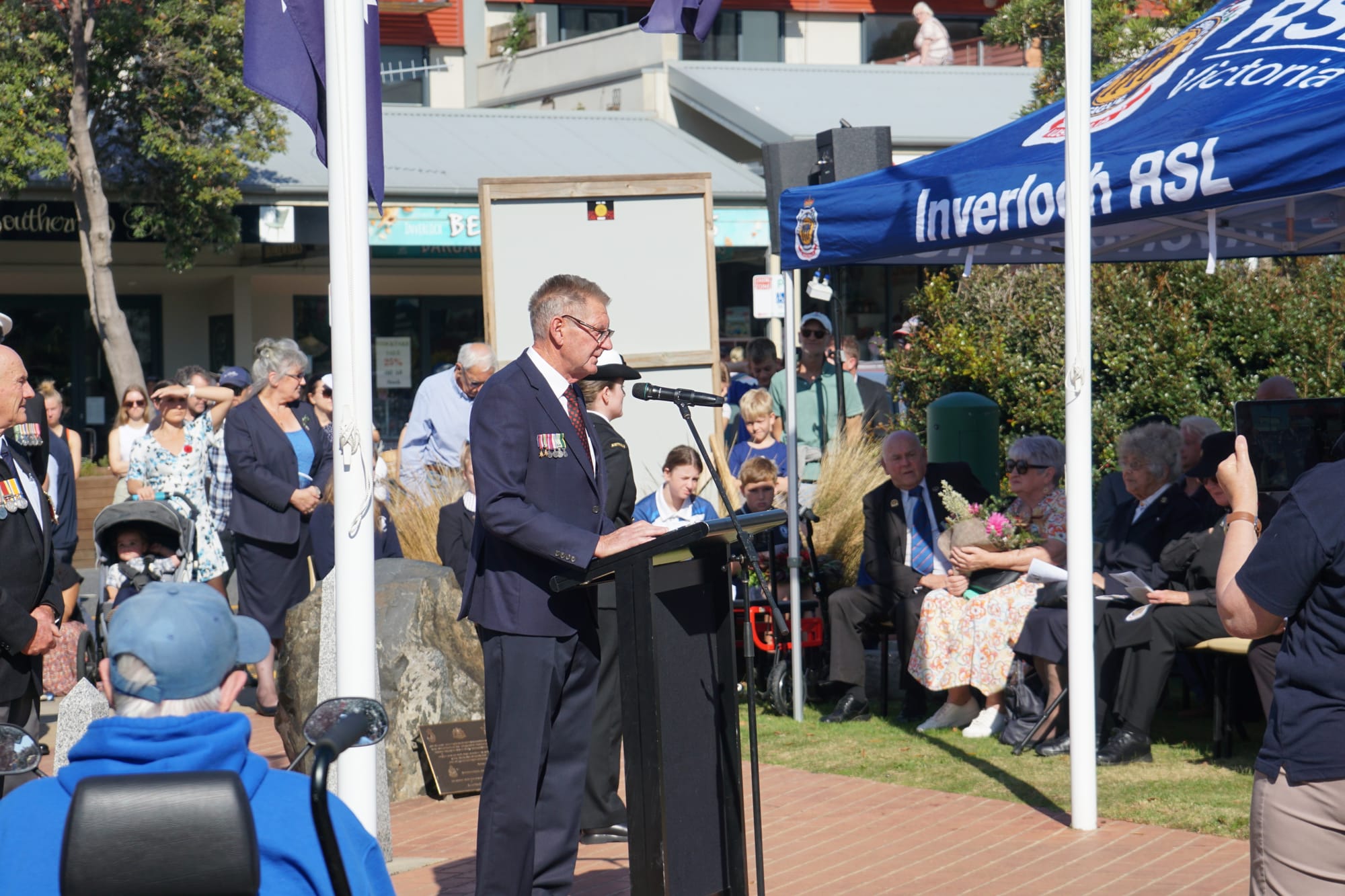 Inverloch RSL president Ross Gabb spoke of how wonderful it was to see so many young people in attendance. 