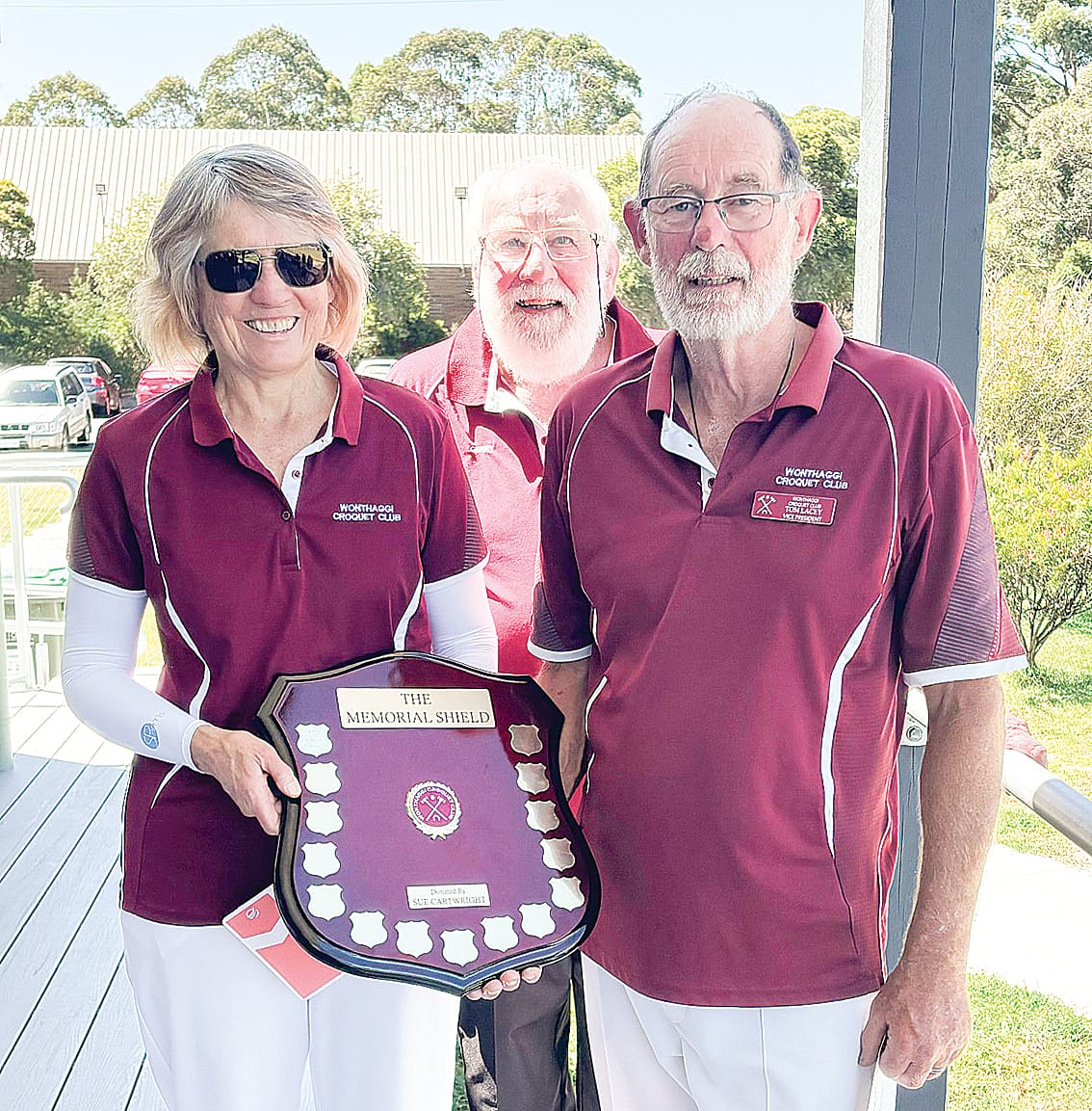Sue and Tom win the Shield