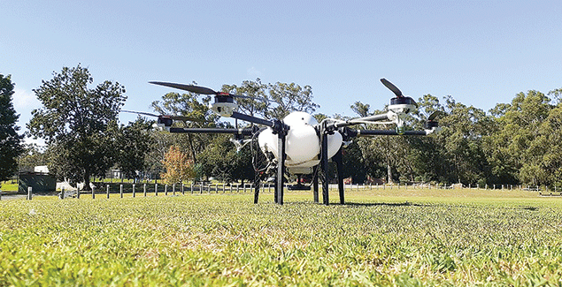 Land holders use drones to tackle weeds