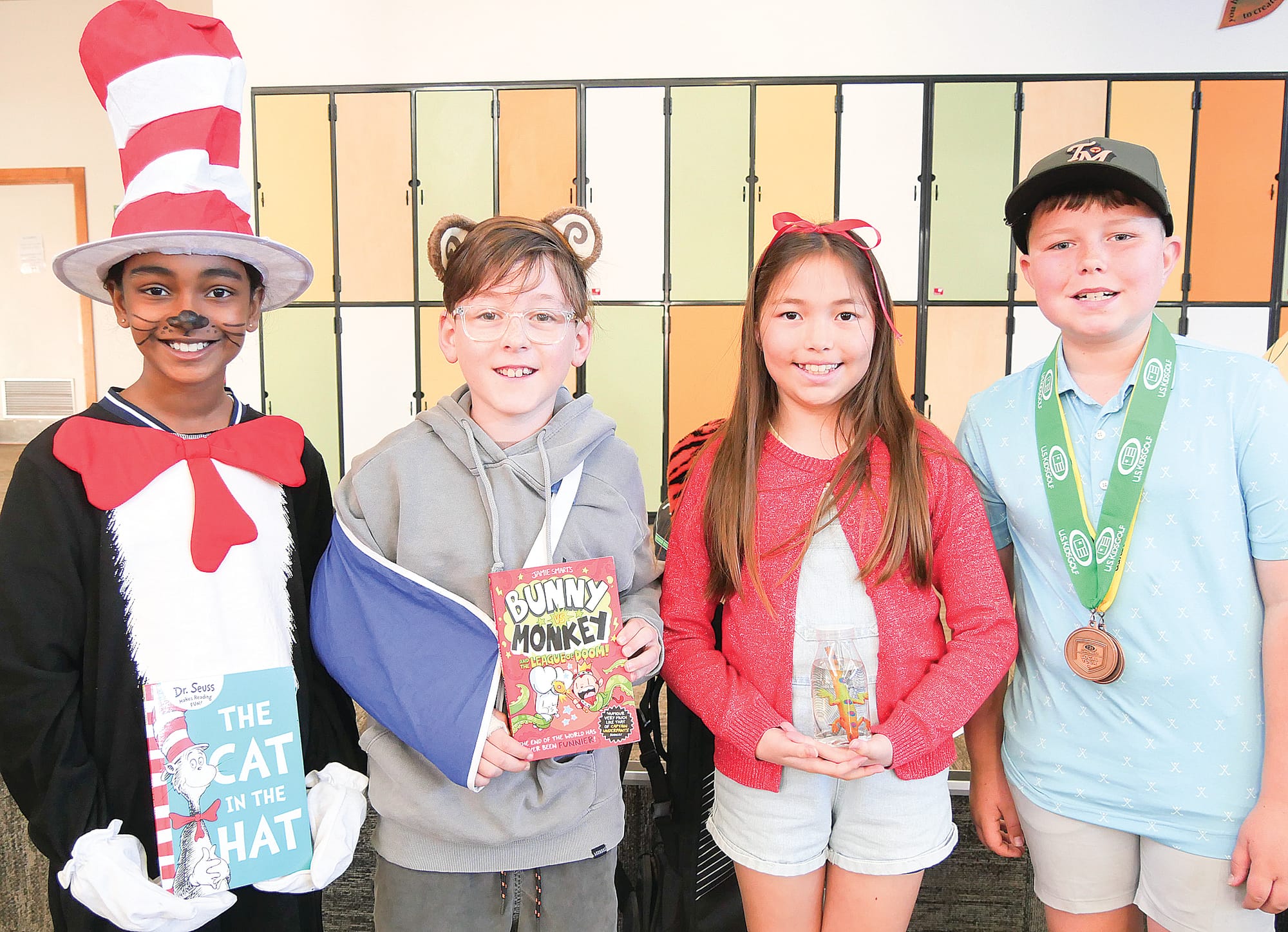 Newhaven College Junior School Captains Venus Herath Mudiyanselage, Nate Kondarios, Peyton Rhee and Dallas Latham hosted the parade with confidence and style.